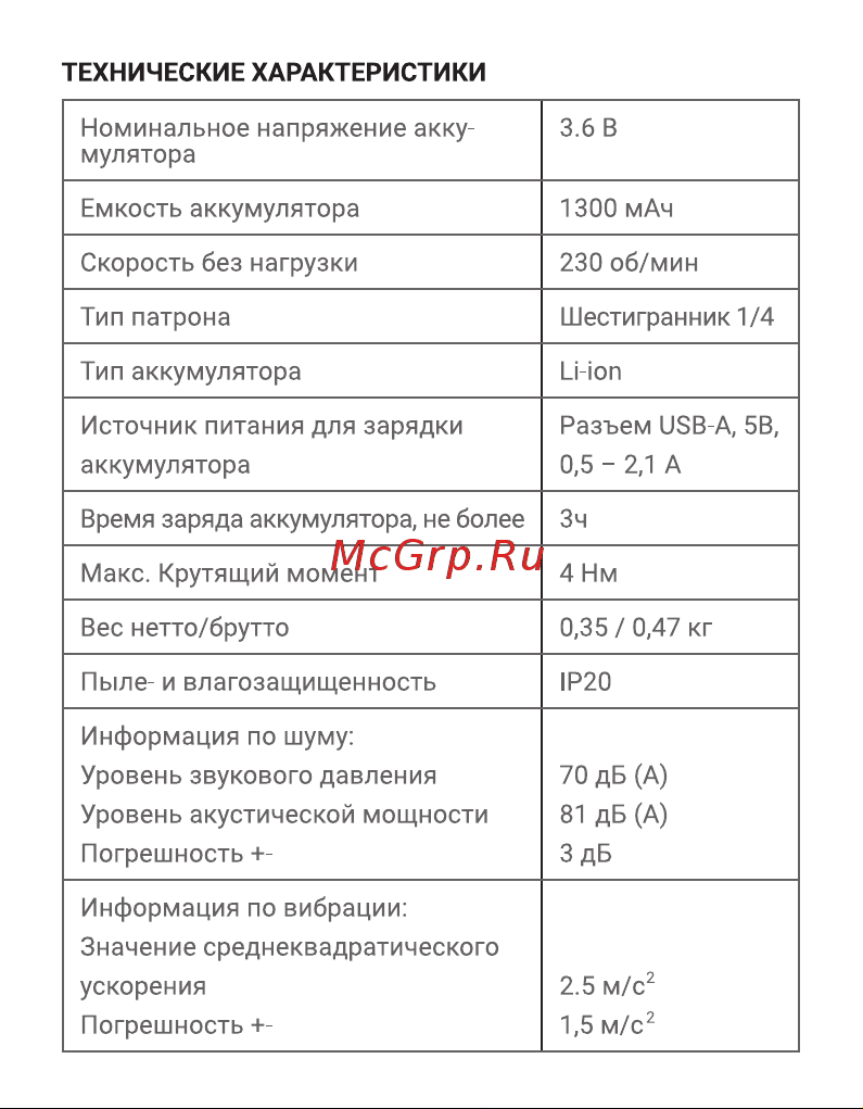 Hiper HSD3.6LiС Инструкция по эксплуатации онлайн [3/28] 629896