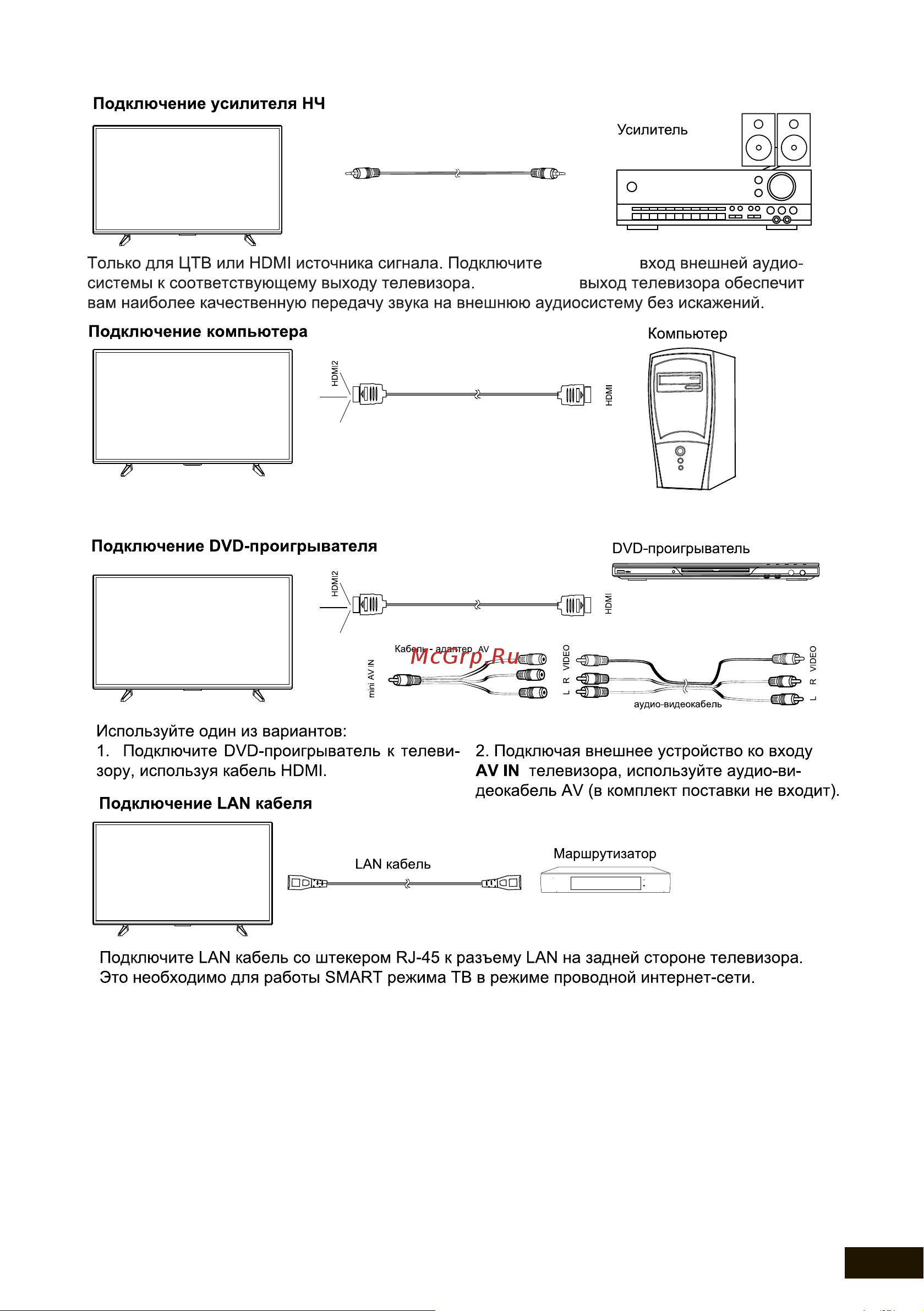 DEXP U43F8000E/G [17/44] Оптический оптический