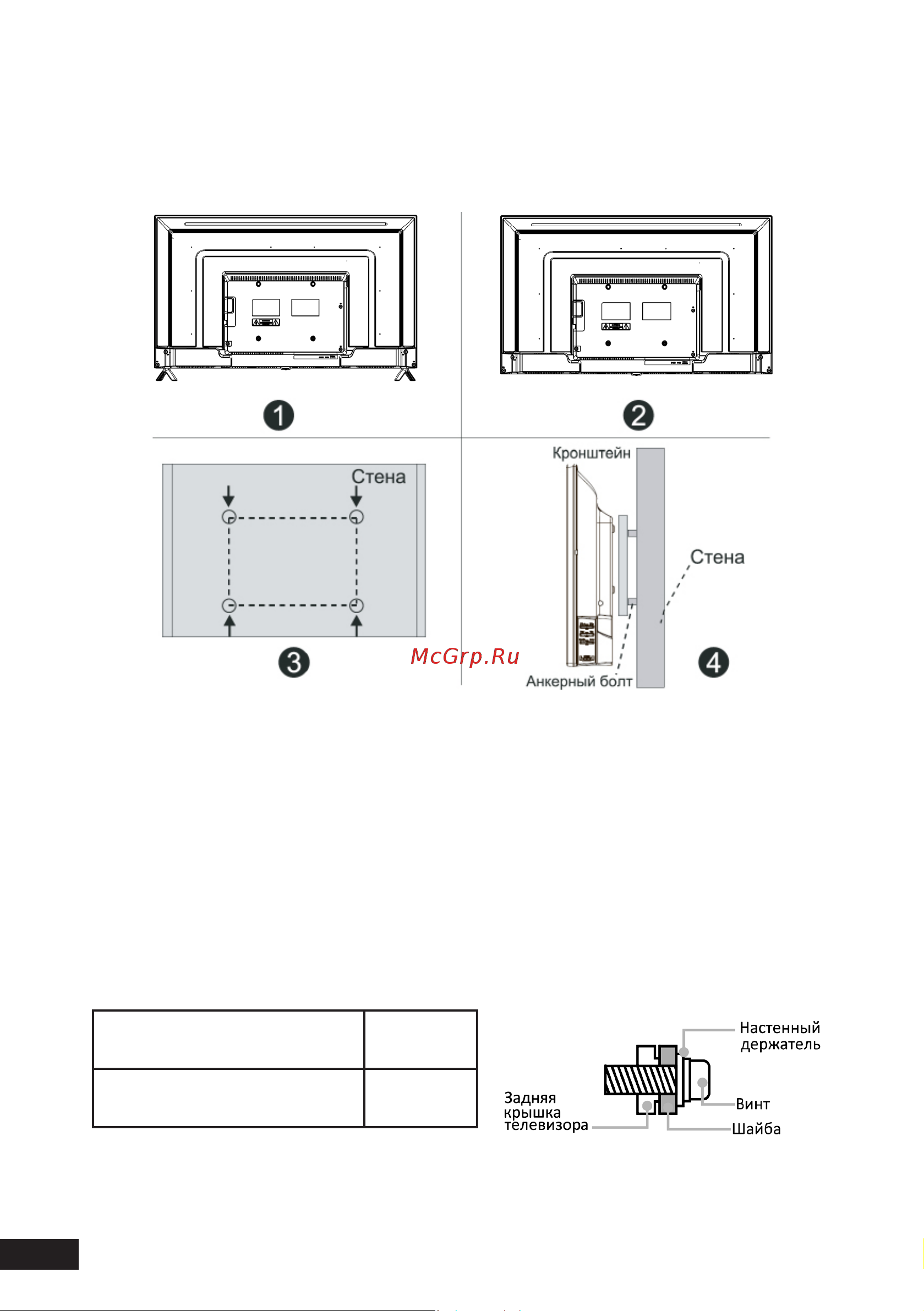 DEXP F43G8000C [14/84] Настенная установка опционально