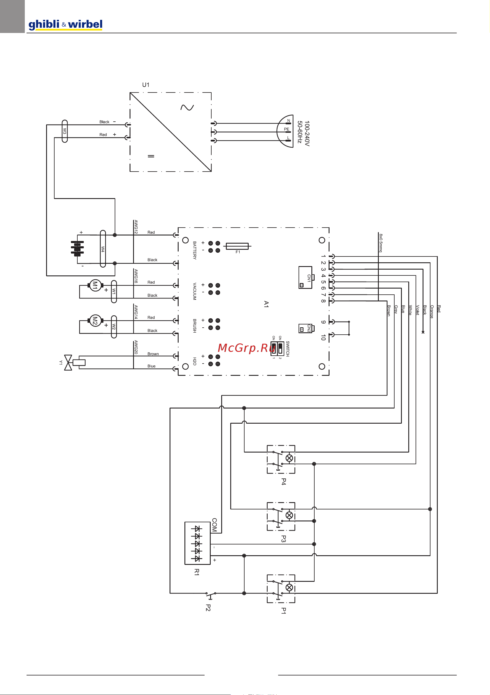 Ghibli FR 15 M 38 BC с литиевыми батареями [22/28] Schemi elettrici