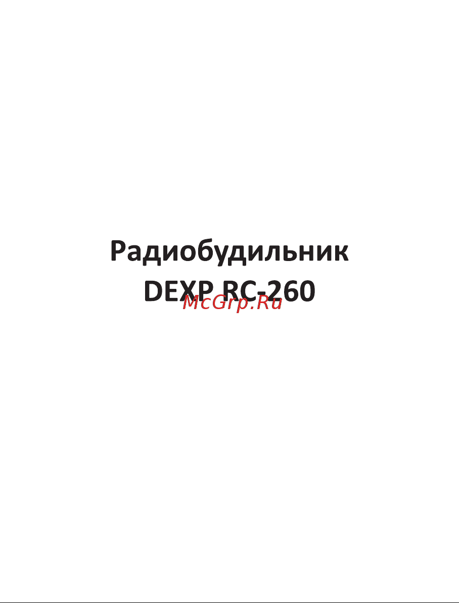 DEXP RC-260 Руководство пользователя онлайн [2/18] 630345