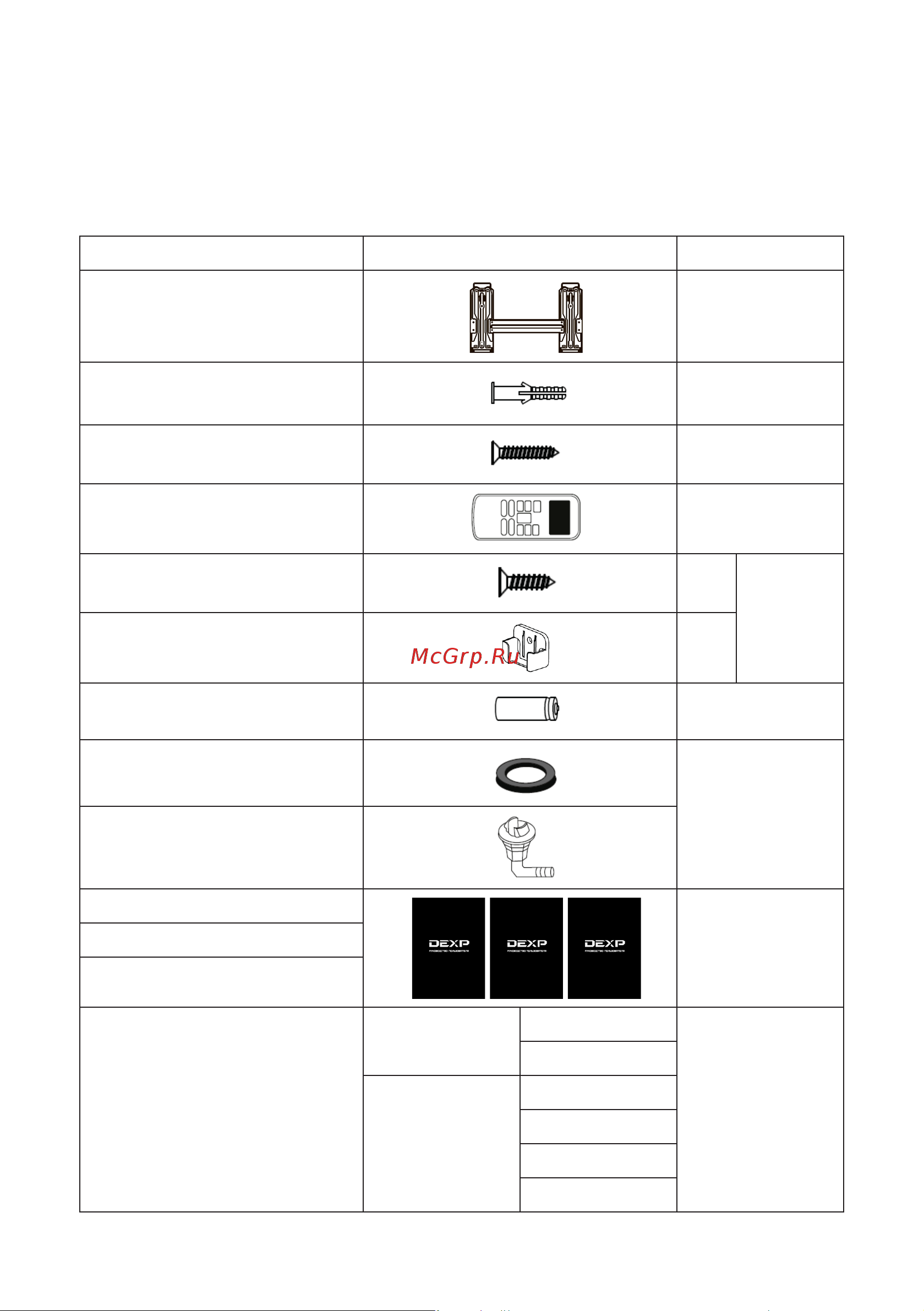 DEXP AC-R09OMA/W [7/32] Комплектация