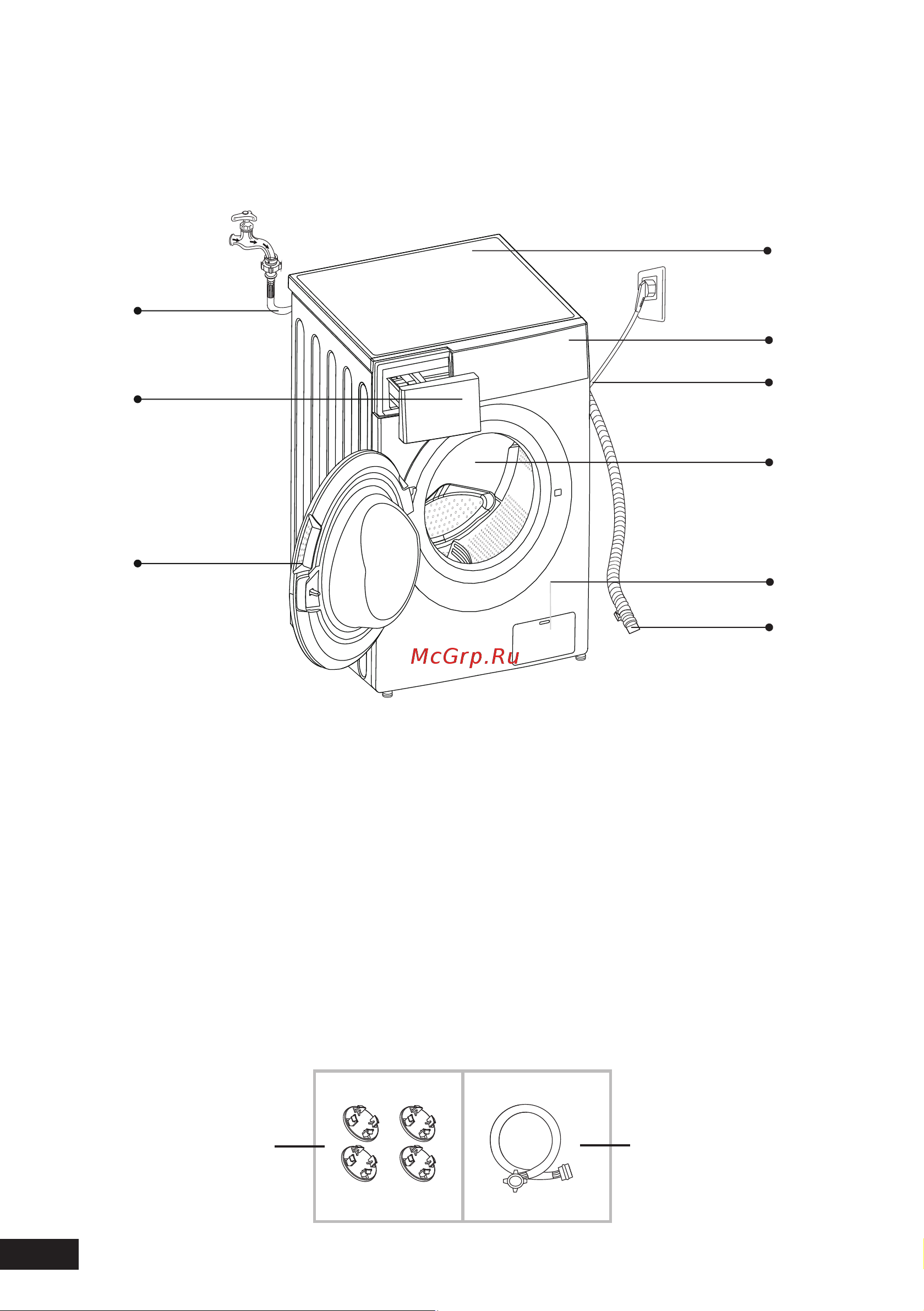DEXP WD-F10715DMA/WBSI [10/48] Схема устройства