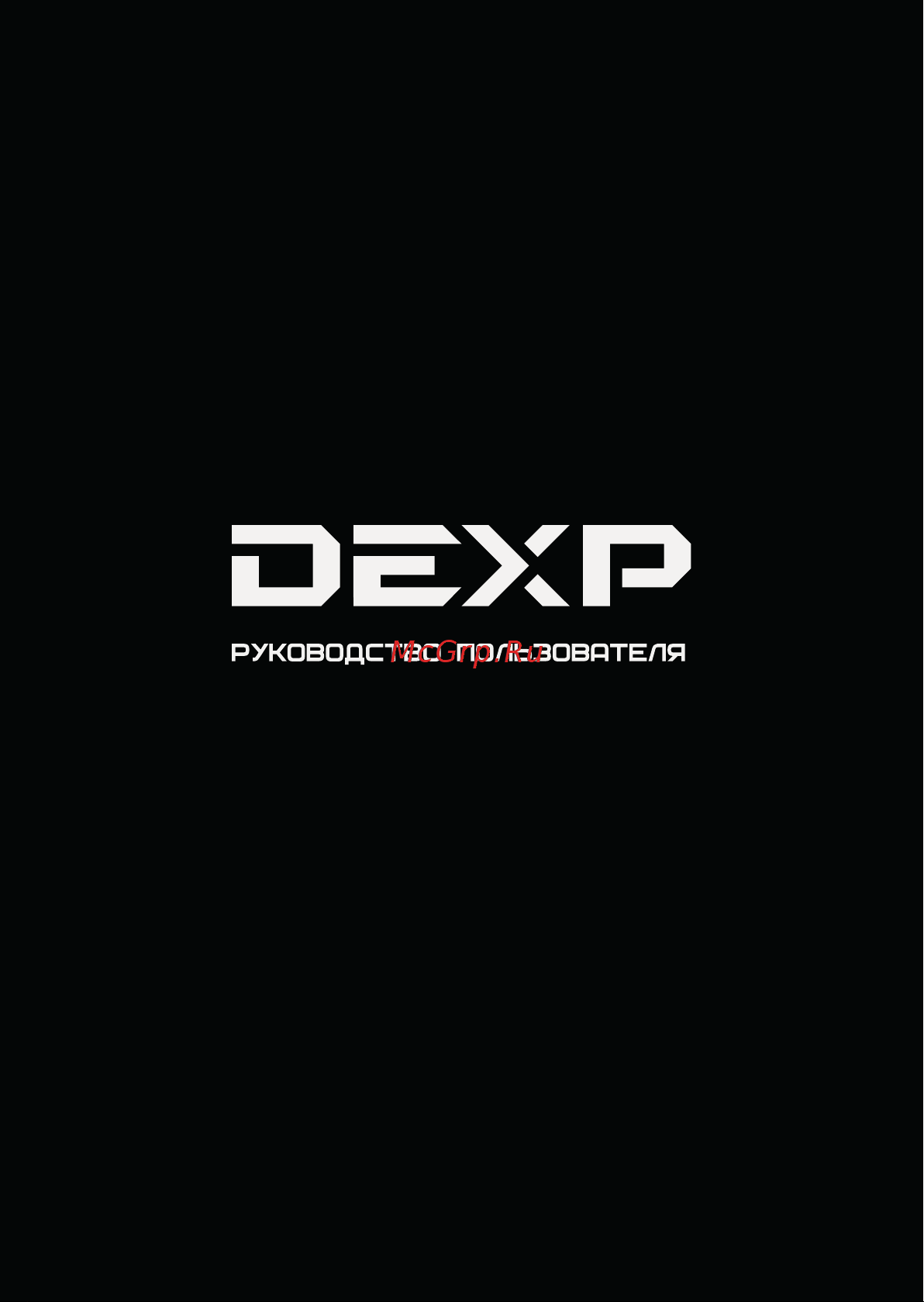 DEXP RS280 Руководство пользователя онлайн