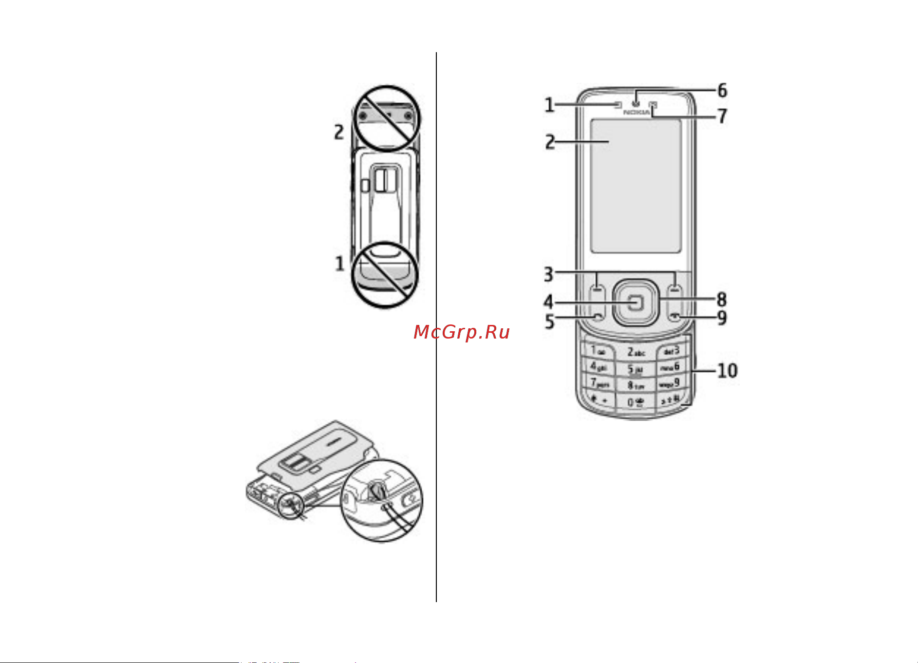 Nokia 6260 slide [14/58] Keys and parts