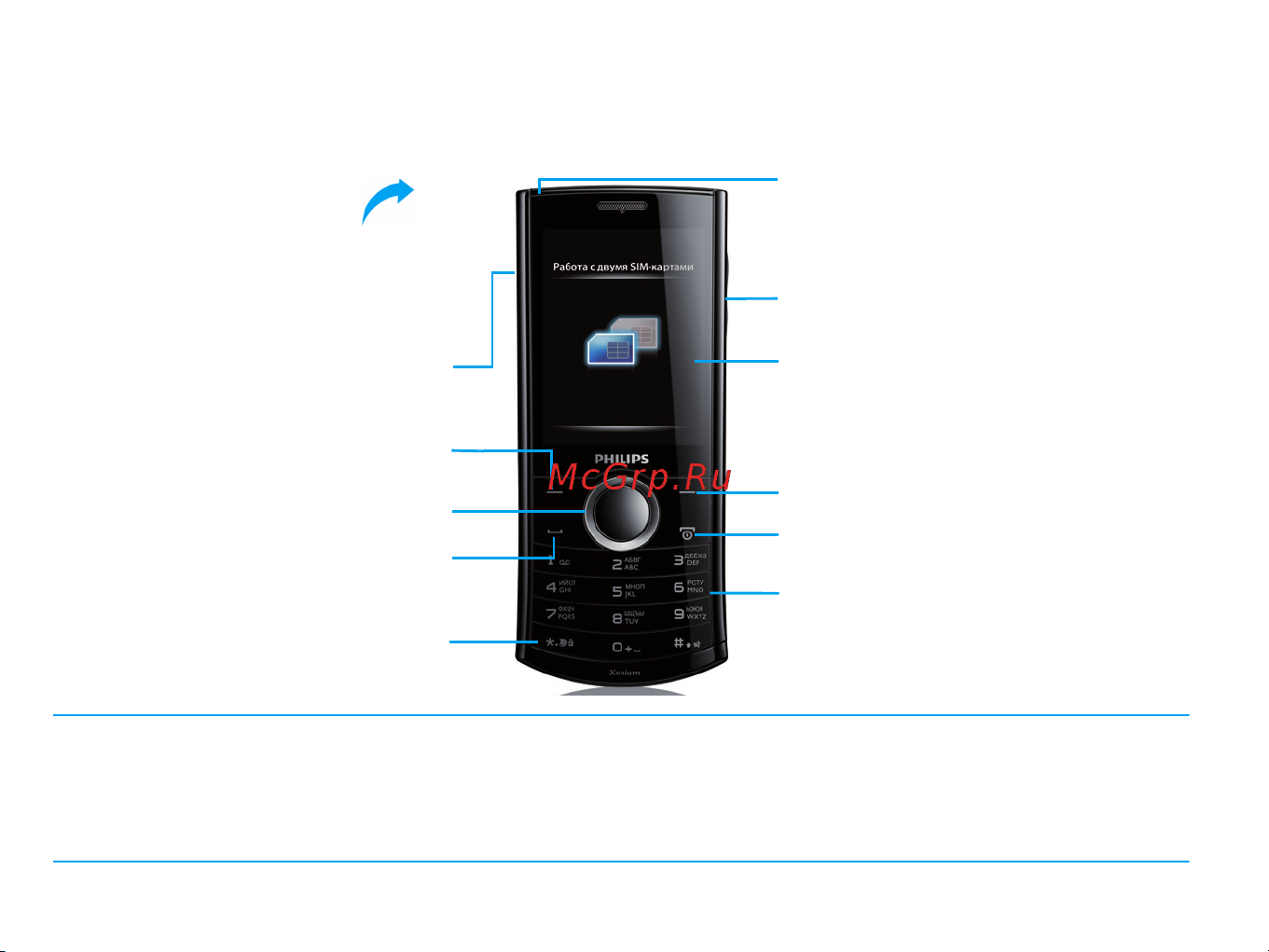 Philips Xenium X503 Руководство по эксплуатации онлайн