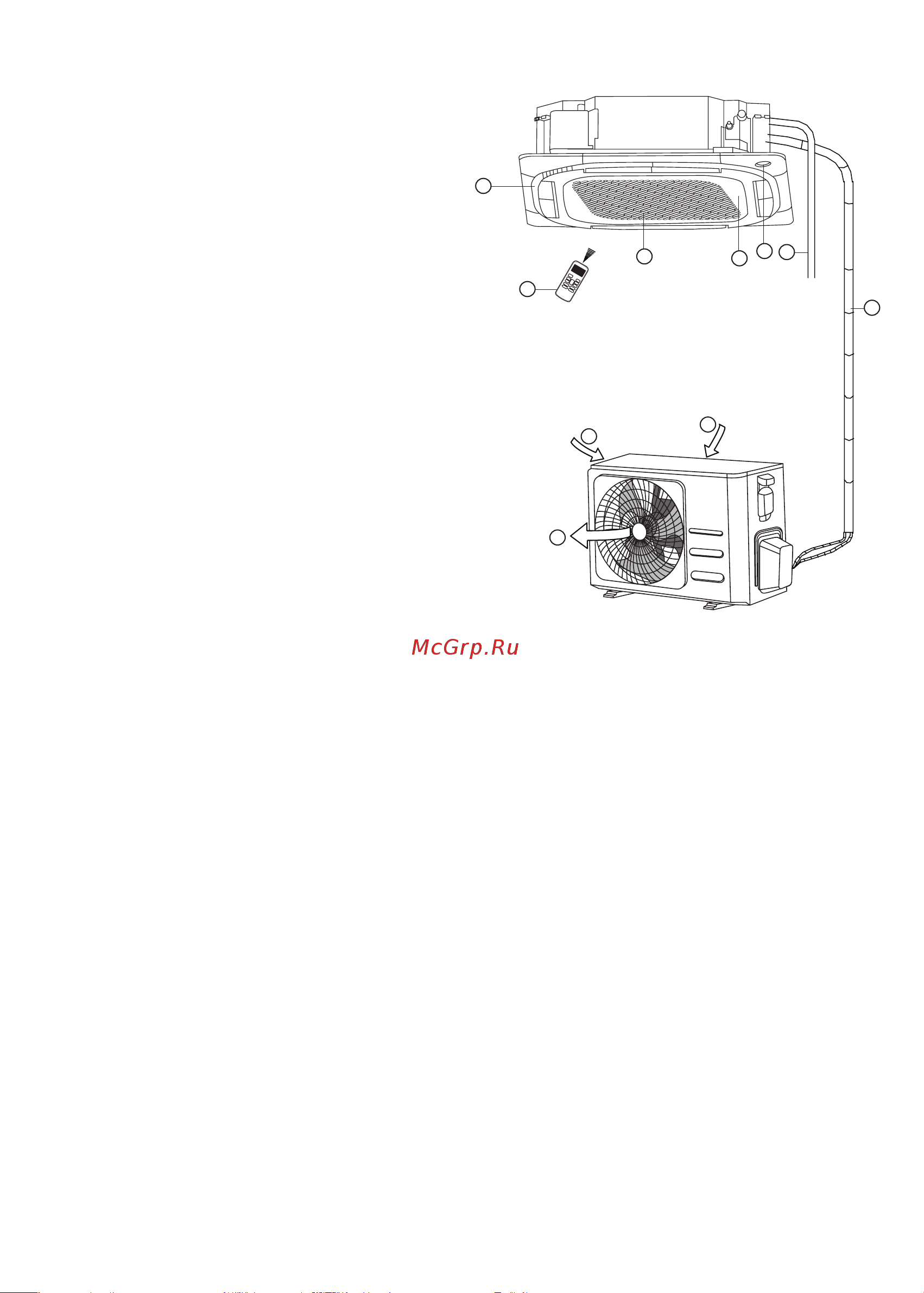 Centek 60000 BTU -16500/17000Вт, R410A, 49-60дБ, компрессор PANASONIC CT-66M60 Инструкция по эксплуатации онлайн [21/48] 873067