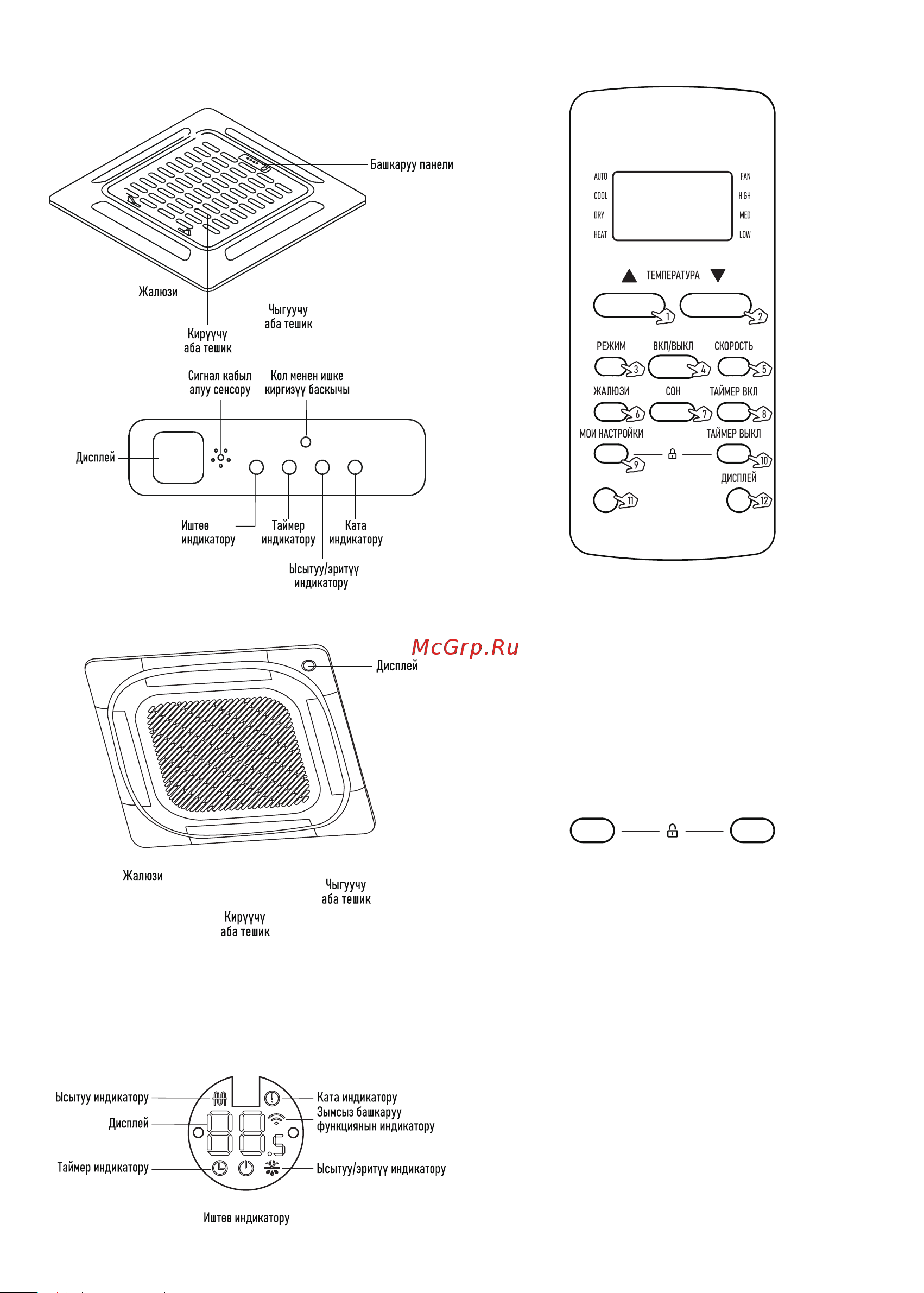 Centek 60000 BTU -16500/17000Вт, R410A, 49-60дБ, компрессор PANASONIC CT-66M60 Инструкция по эксплуатации онлайн [22/48] 873067