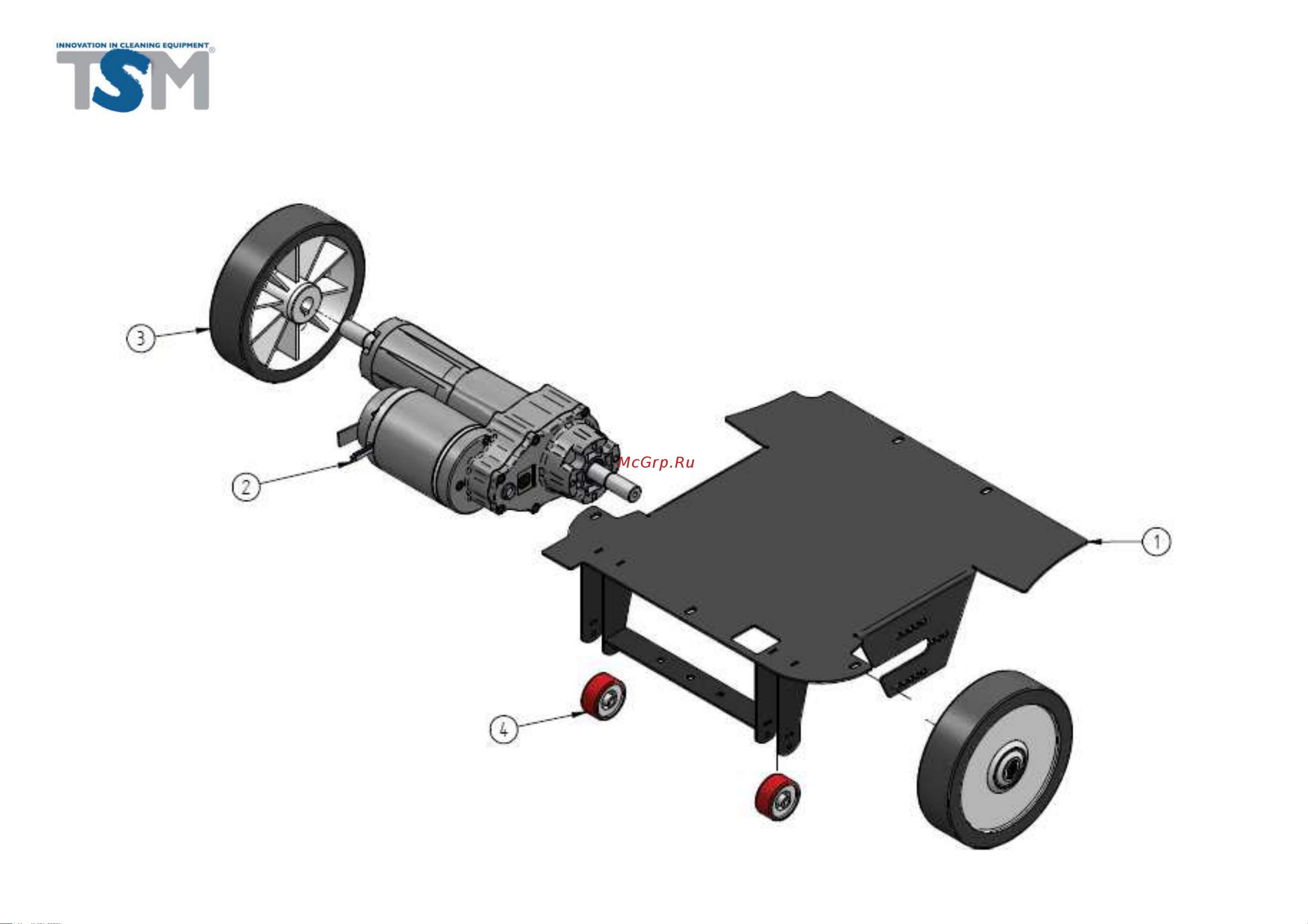 TSM GRANDE BRIO 55 B [5/32] Battery base group with traction