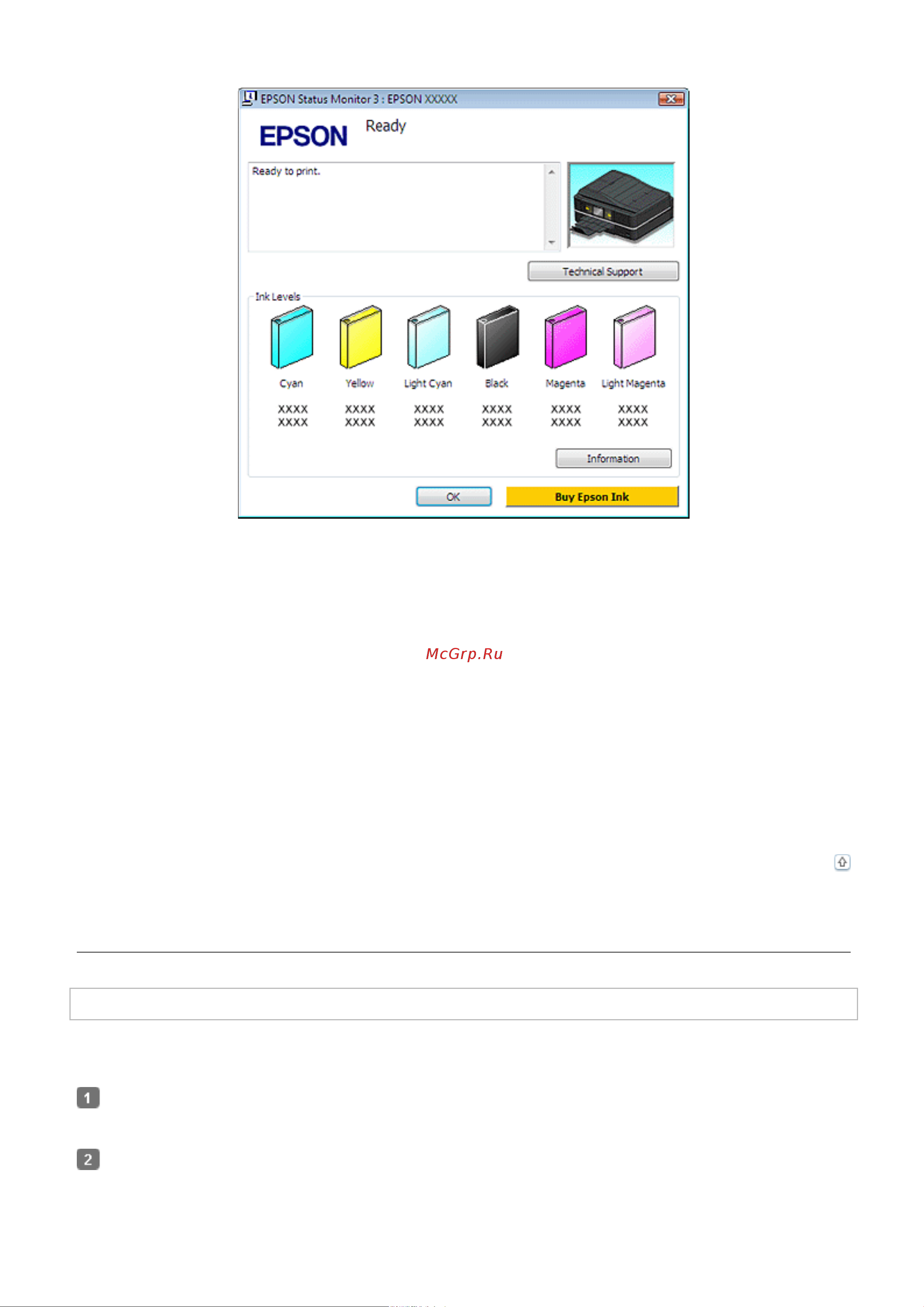 Epson TX710W [141/176] Использование epson statusmonitor