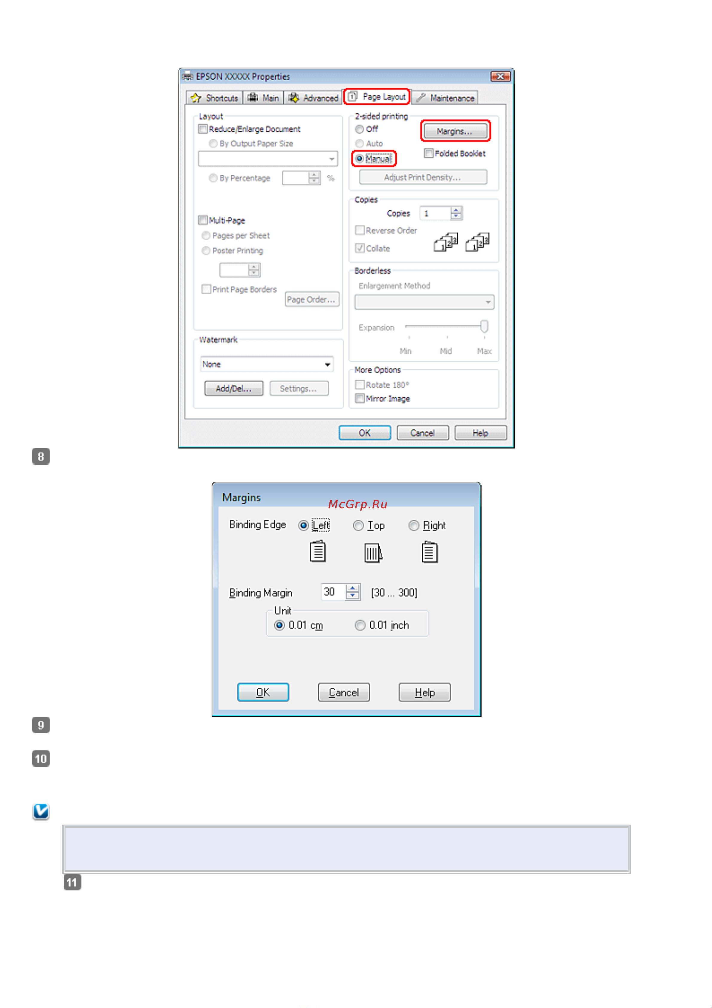 Epson TX710W [61/176] Примечание