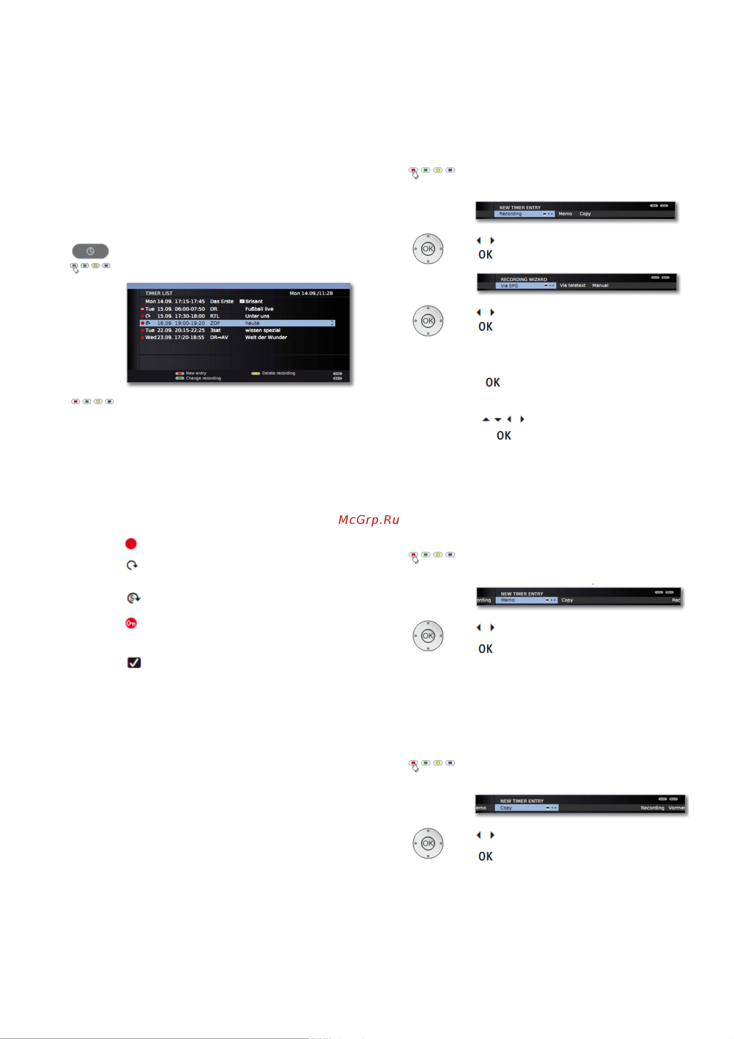 Loewe Connect 32 51408U82 White [142/176] С помощью функции таблицы таймера