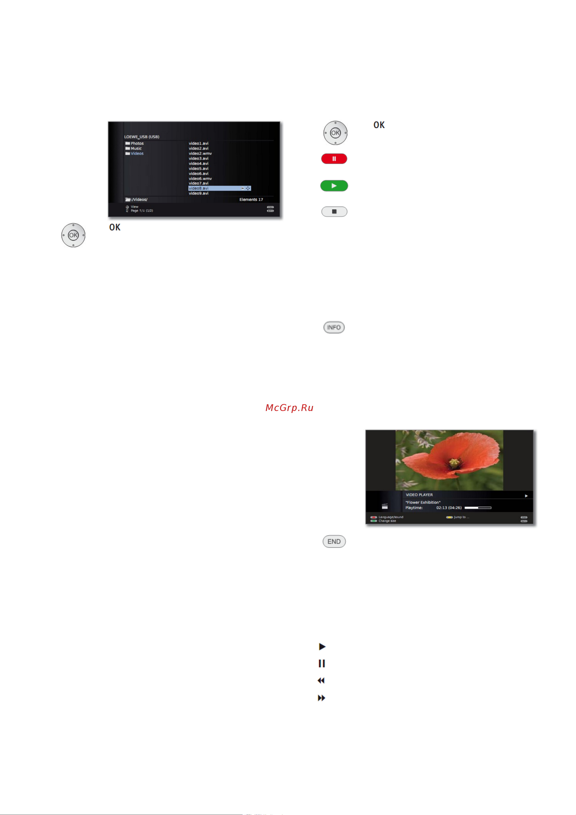 Loewe Connect 32 51408U82 White [92/176] В строке статуса видео отображатеся дополнительная информация о