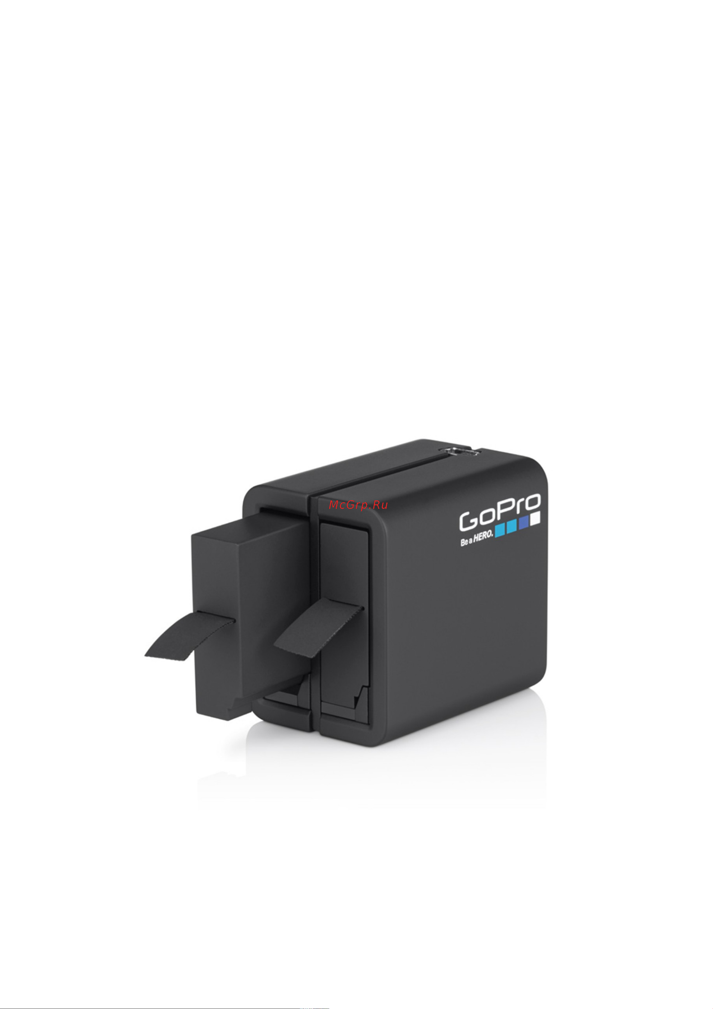 Gopro ЗУ для двух аккумуляторных батарей AHBBP-401 Инструкция по эксплуатации онлайн