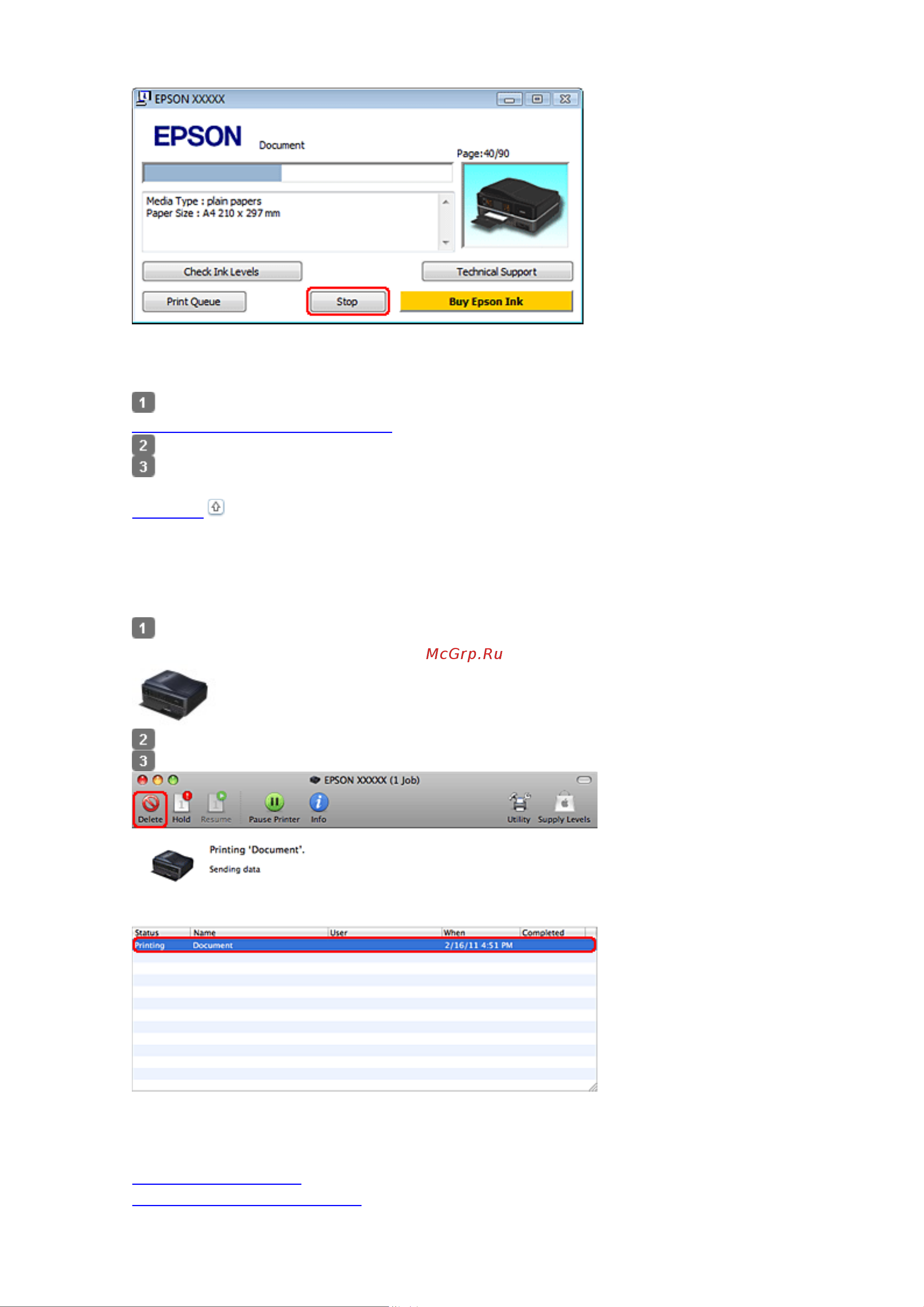 Epson PX730WD  [28/174] Использование epson status monitor 3