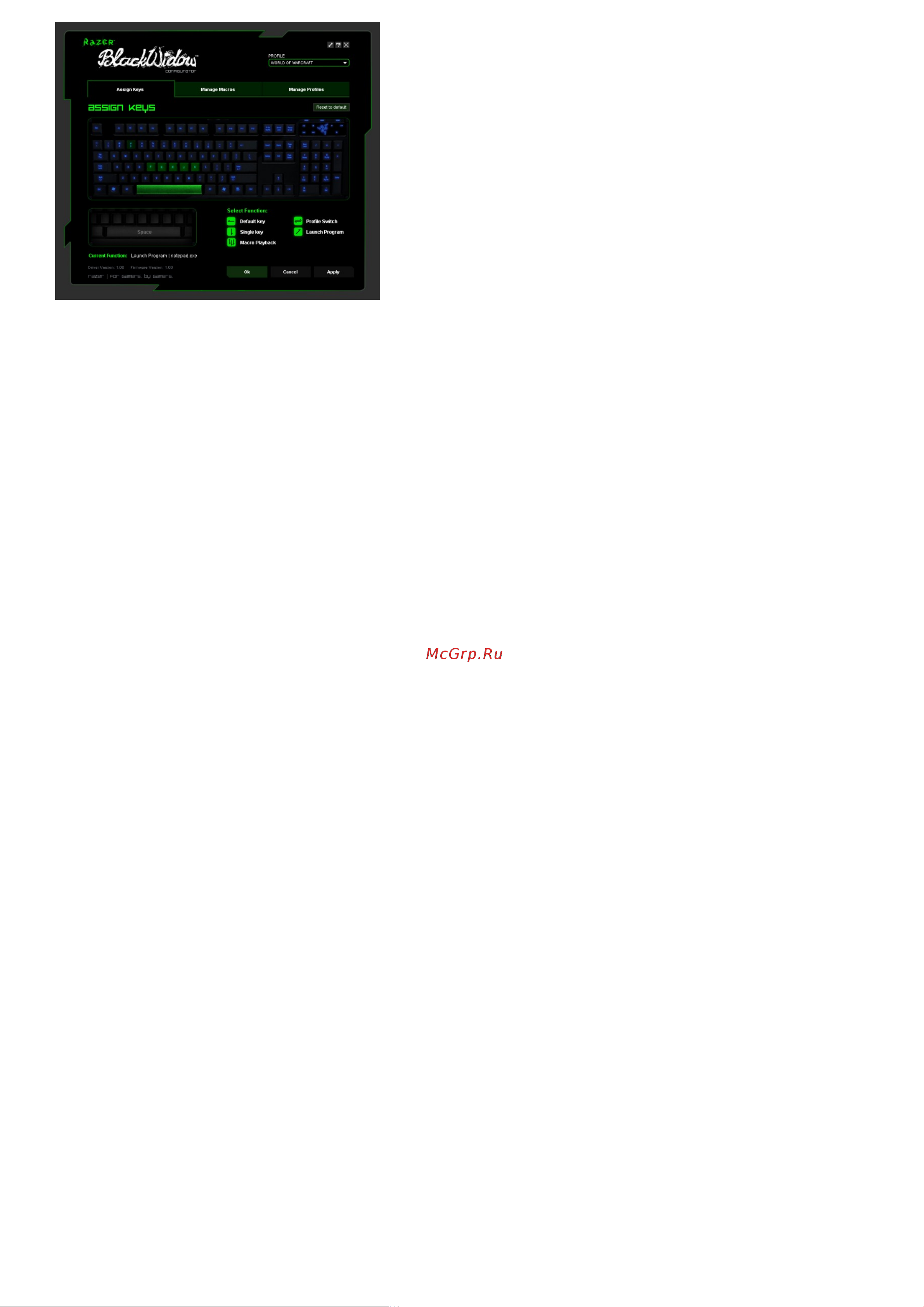 Razer Black Widow Ult. Инструкция по эксплуатации онлайн [3/8] 247296