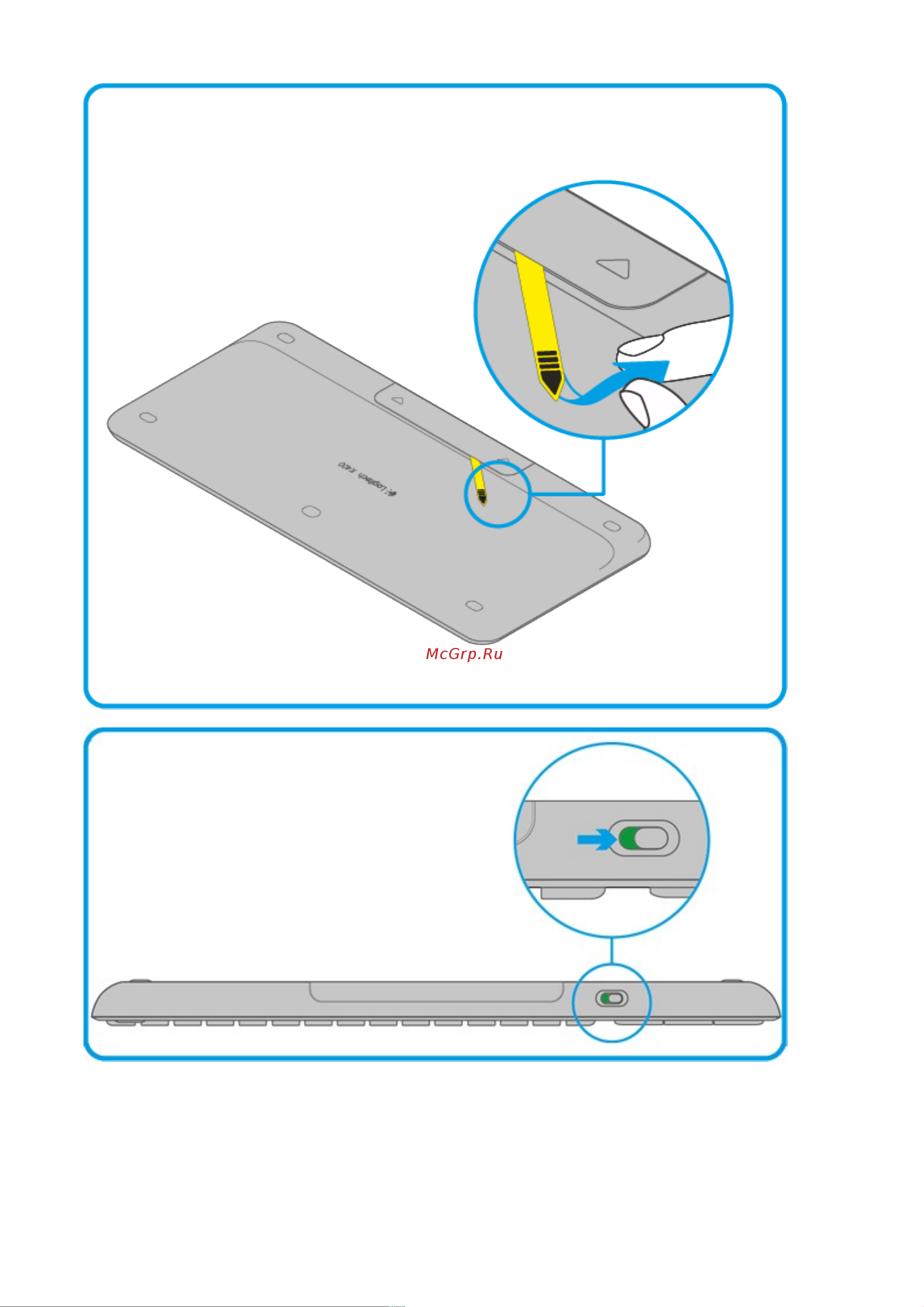 Logitech Wireless Touch K400 Plus White (920-007148) Инструкция по эксплуатации онлайн [3/10] 248933