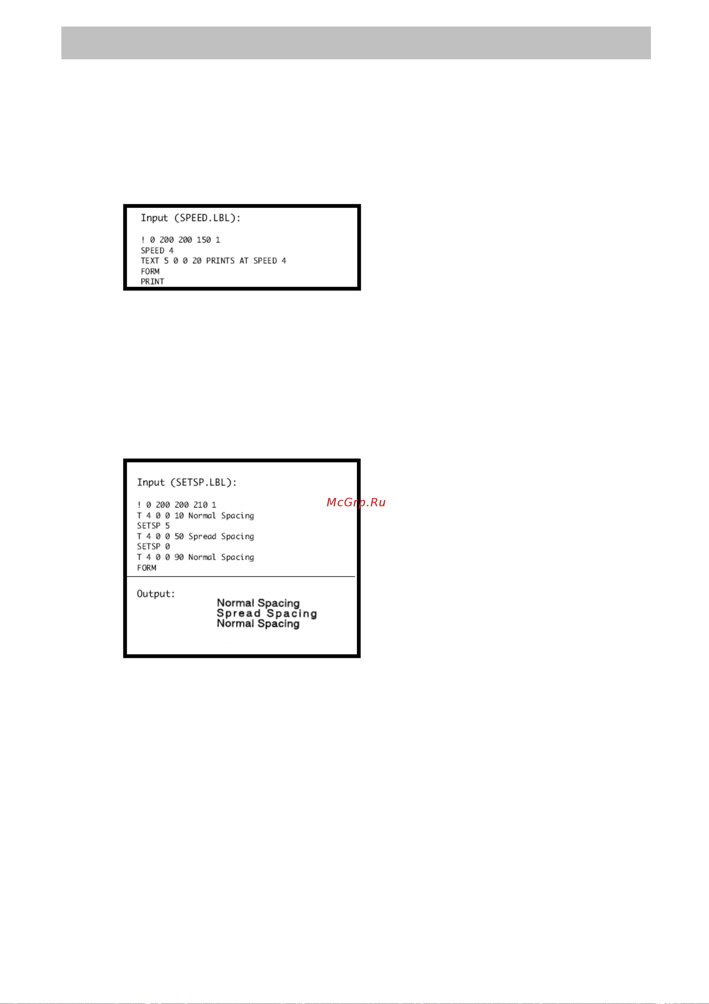 Citizen CMP-30II [27/48] Cmp 30 command manual