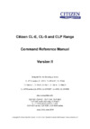 Citizen CL-E720 Command Reference DMX
