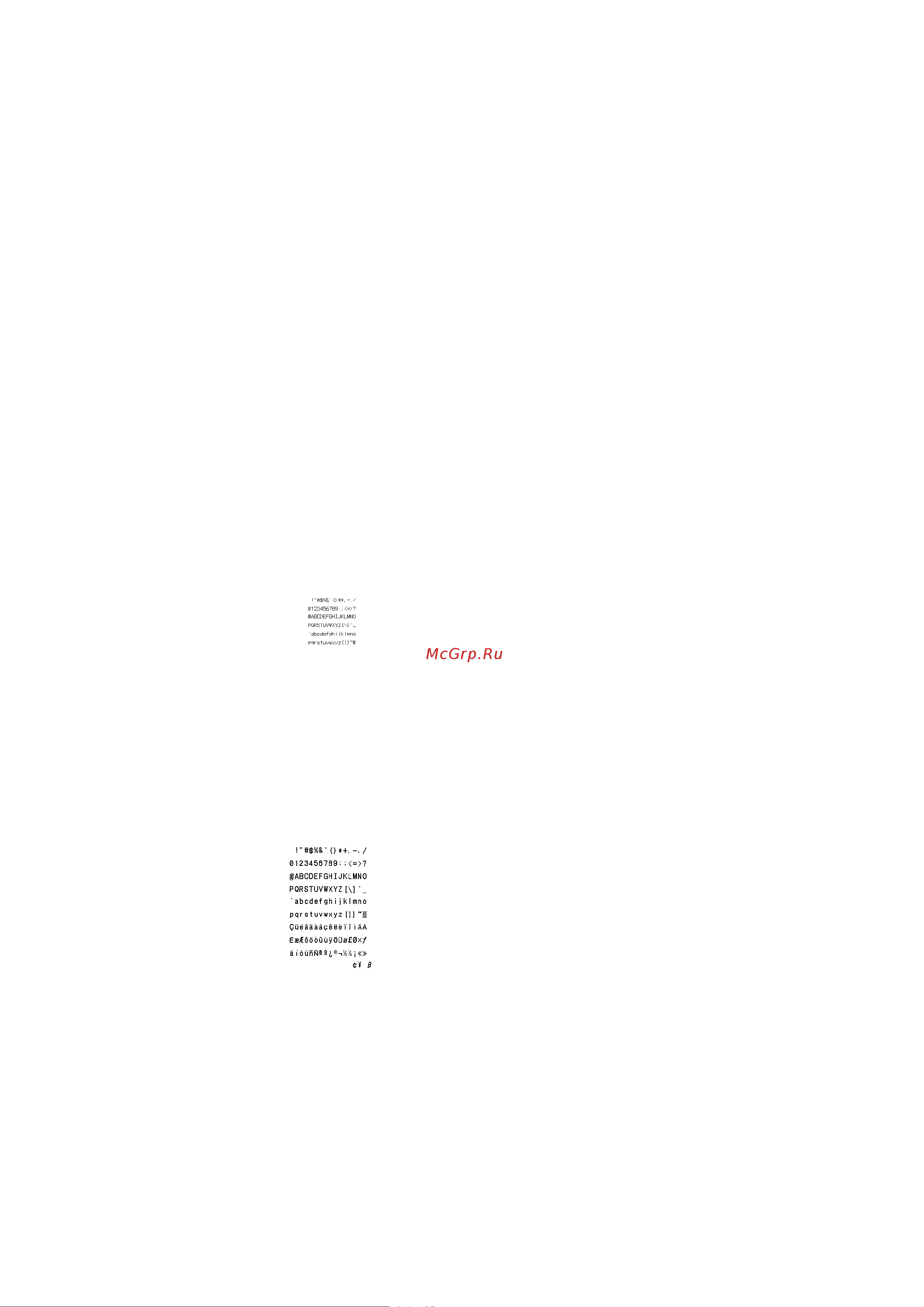 Citizen CL-E720DT [93/154] Description of fonts