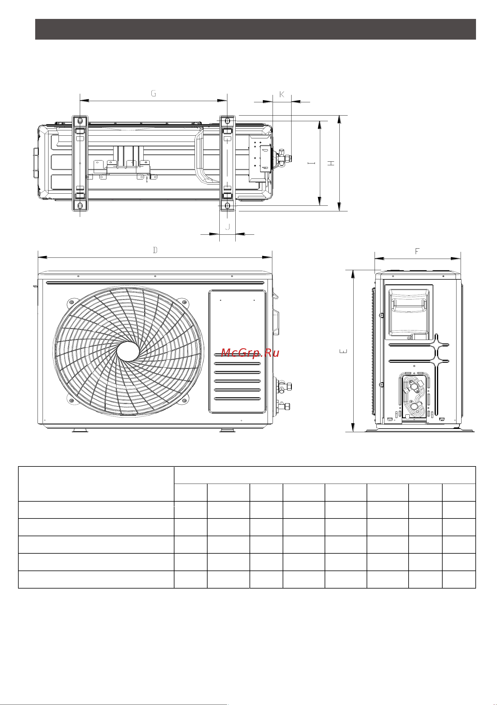 Dantex RK-24ENT4/RK-24ENT4E [32/37] Габаритные размеры