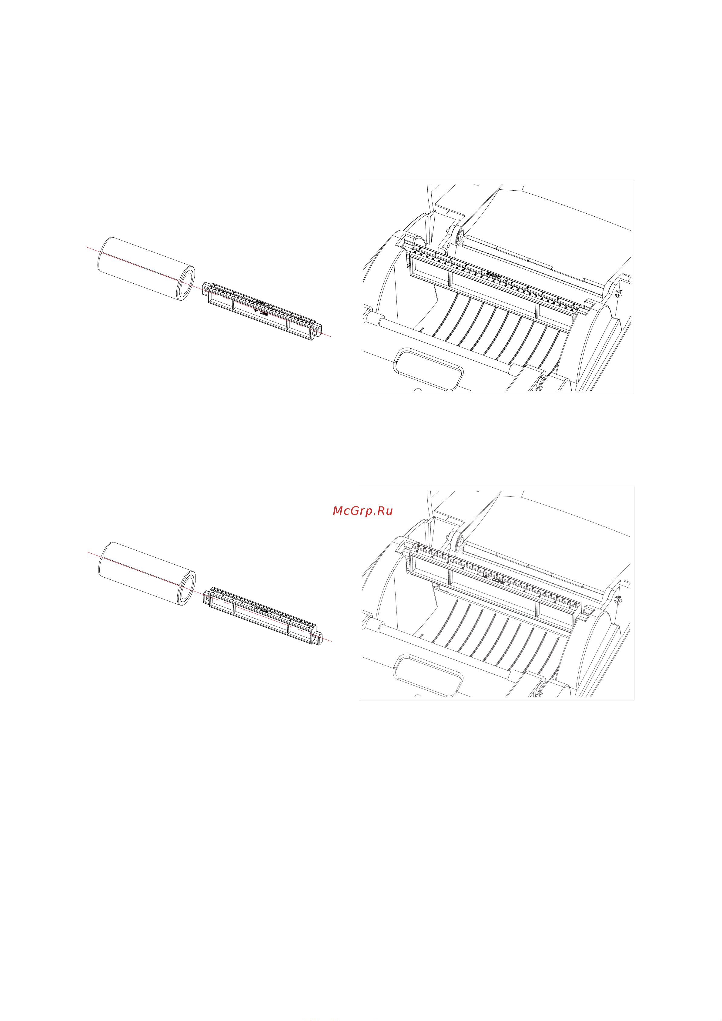 Citizen CL-S321 [16/40] Loading the label supply hub