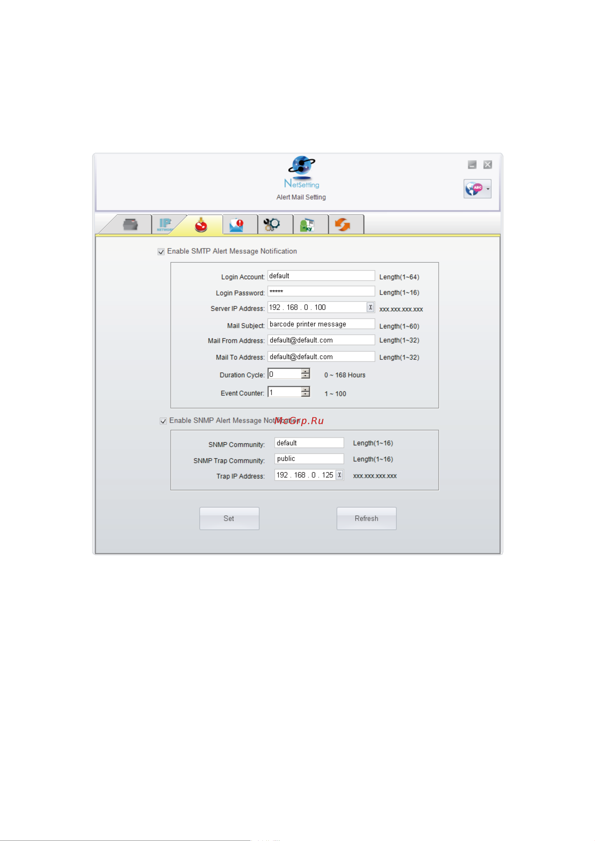 Citizen CL-S321 [28/40] Netsetting for ethernet
