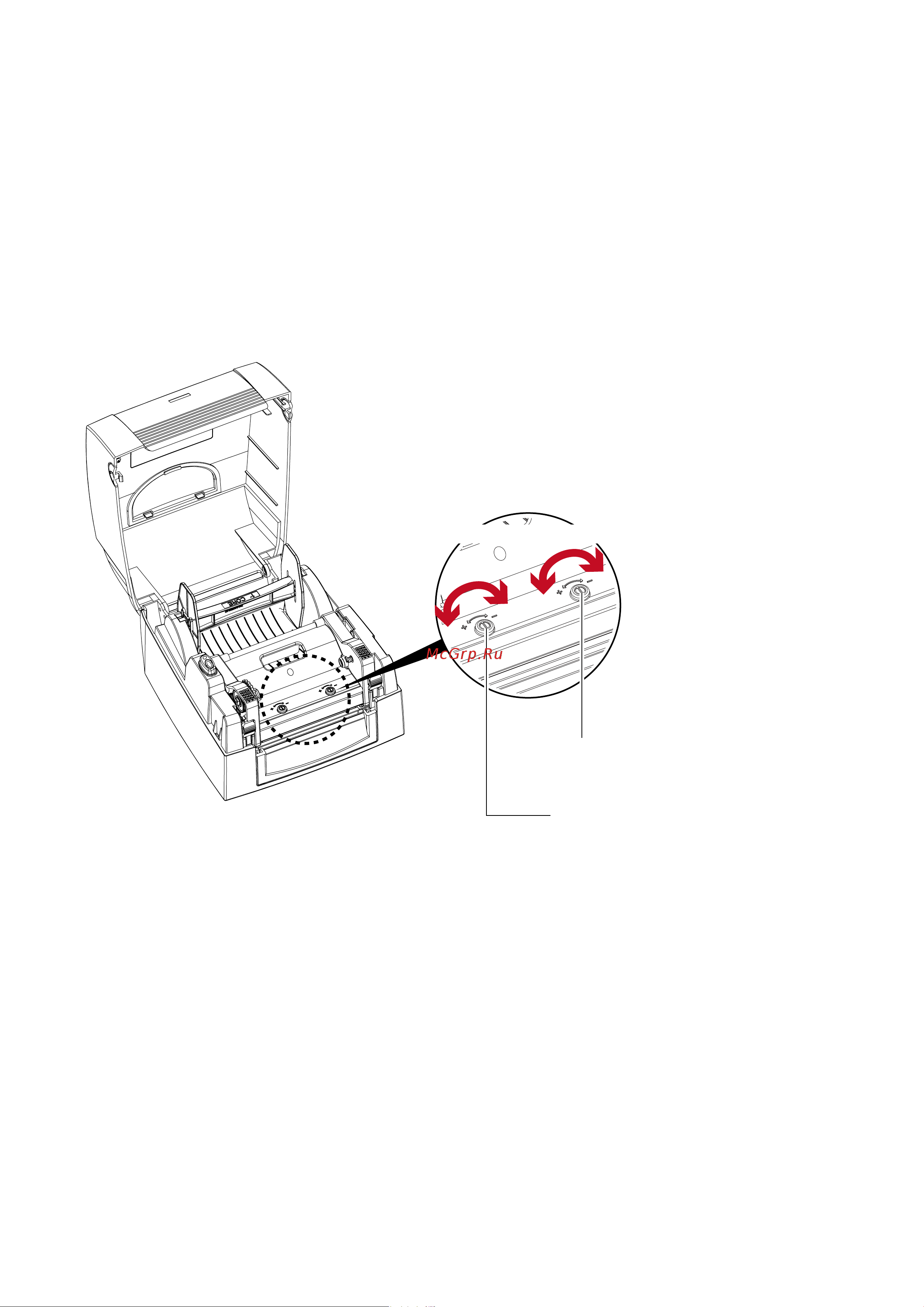 Citizen CL-S321 [34/40] Adjusting the print head pressure