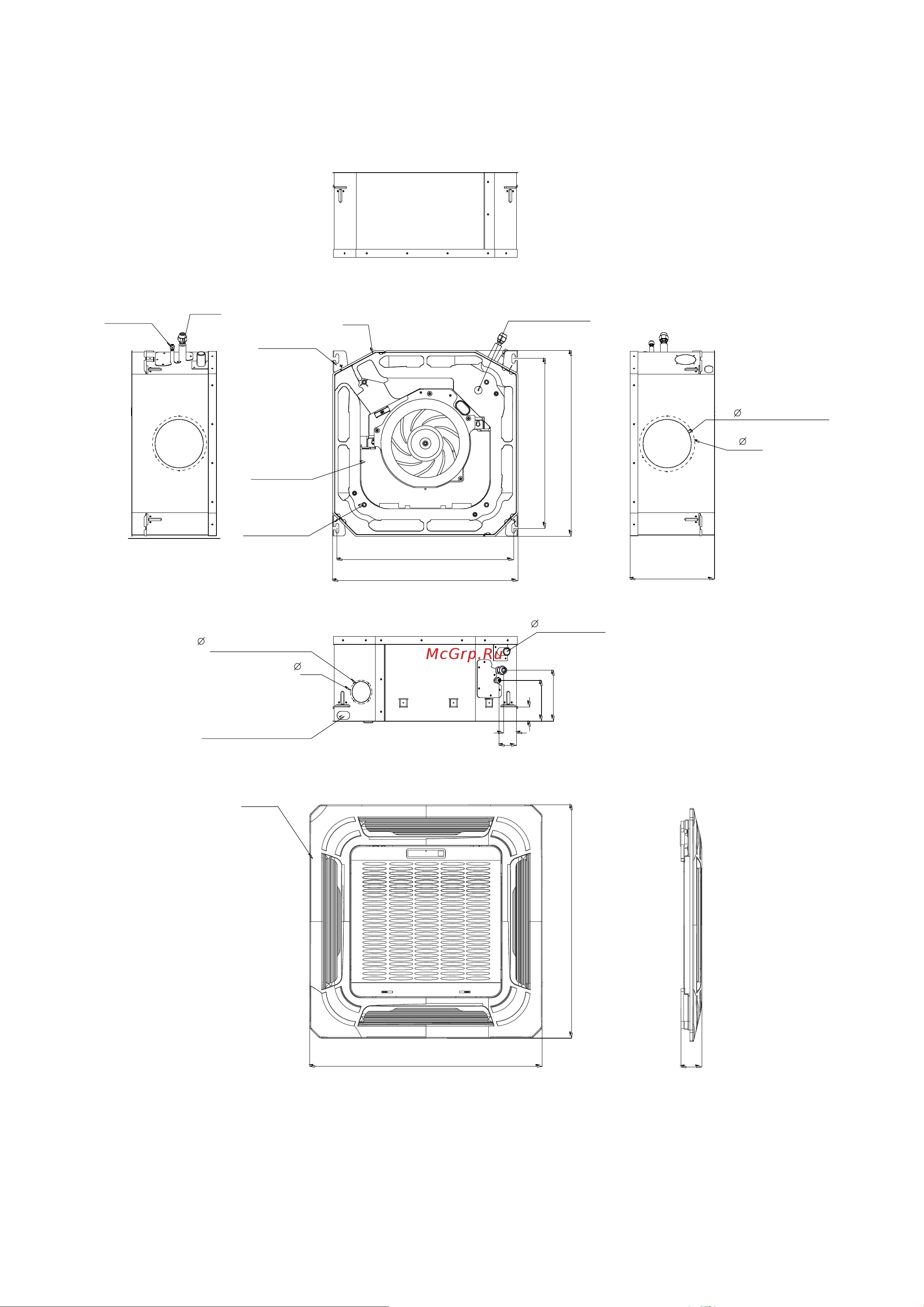 Dantex RK-M09C2N [13/67] К омпактные ка ссетные внутренние блоки rk m07q4 a3n rk m18q4 a3n