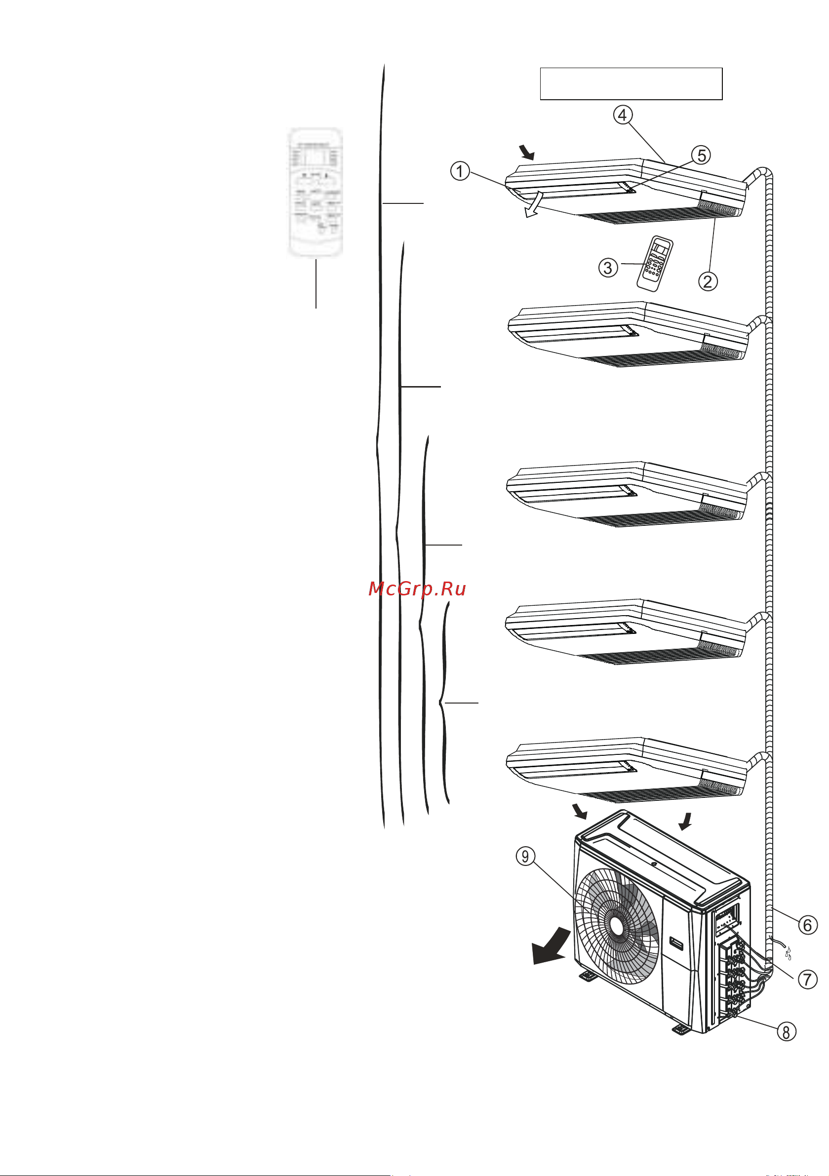 Dantex RK-M18D4L [13/30] Напольно потолочный внутренний блок