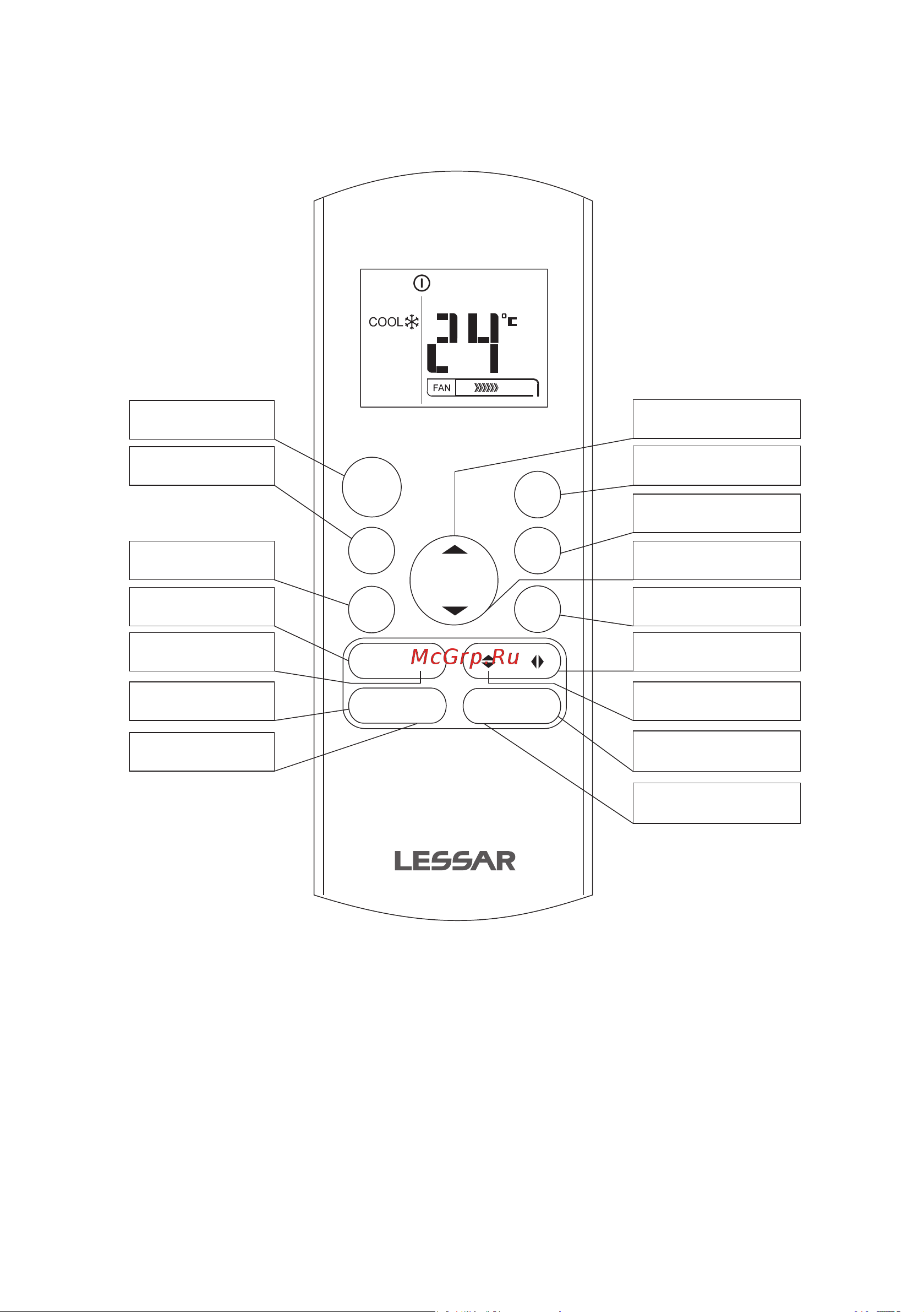 Lessar LS-HE18KSA2/LU-HE18KSA2 [15/65] Дистанционный инфракрасный пульт