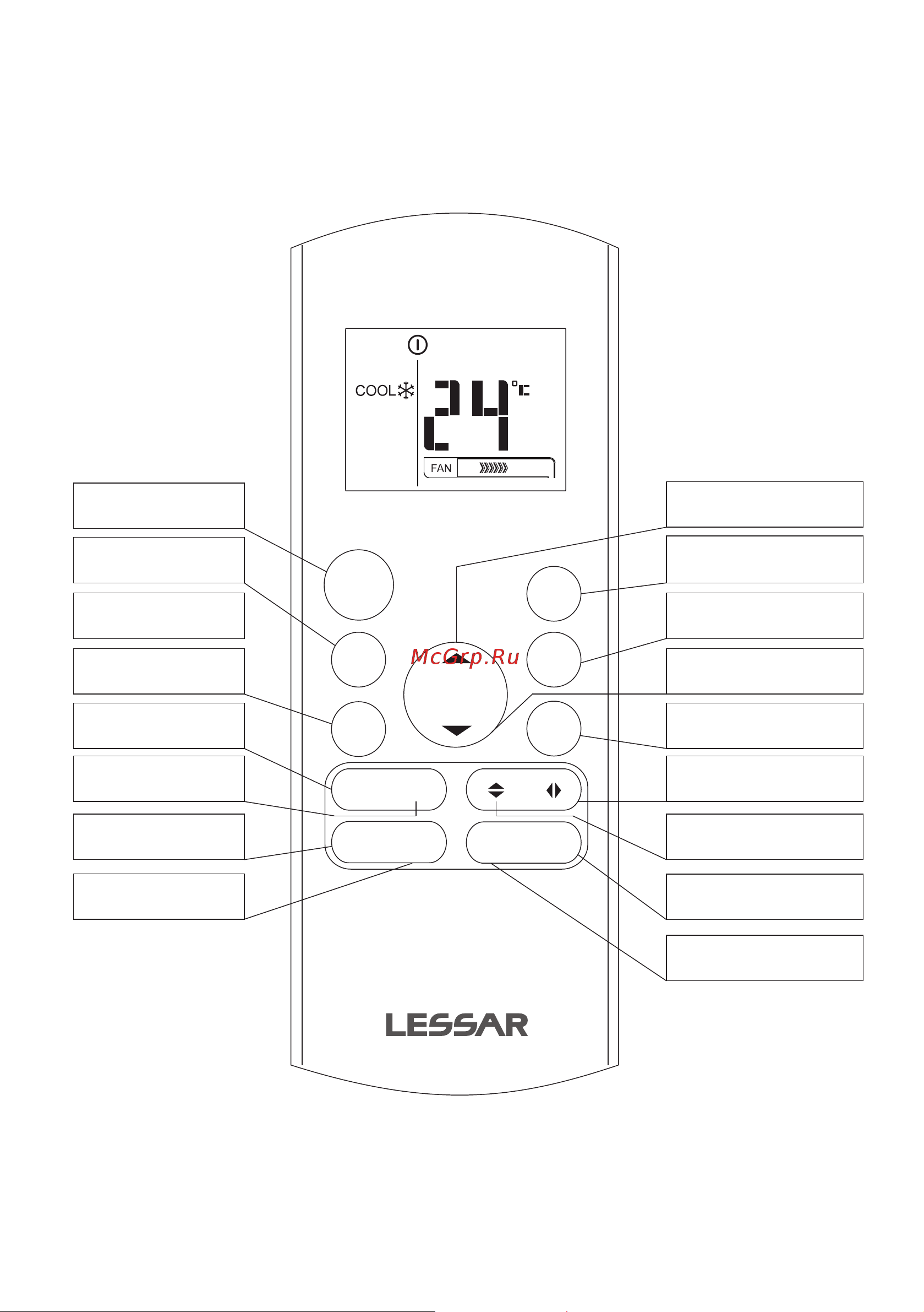 Lessar LS-H24KOA2/LU-H24KOA2 [10/32] Дистанционный инфракрасный пульт