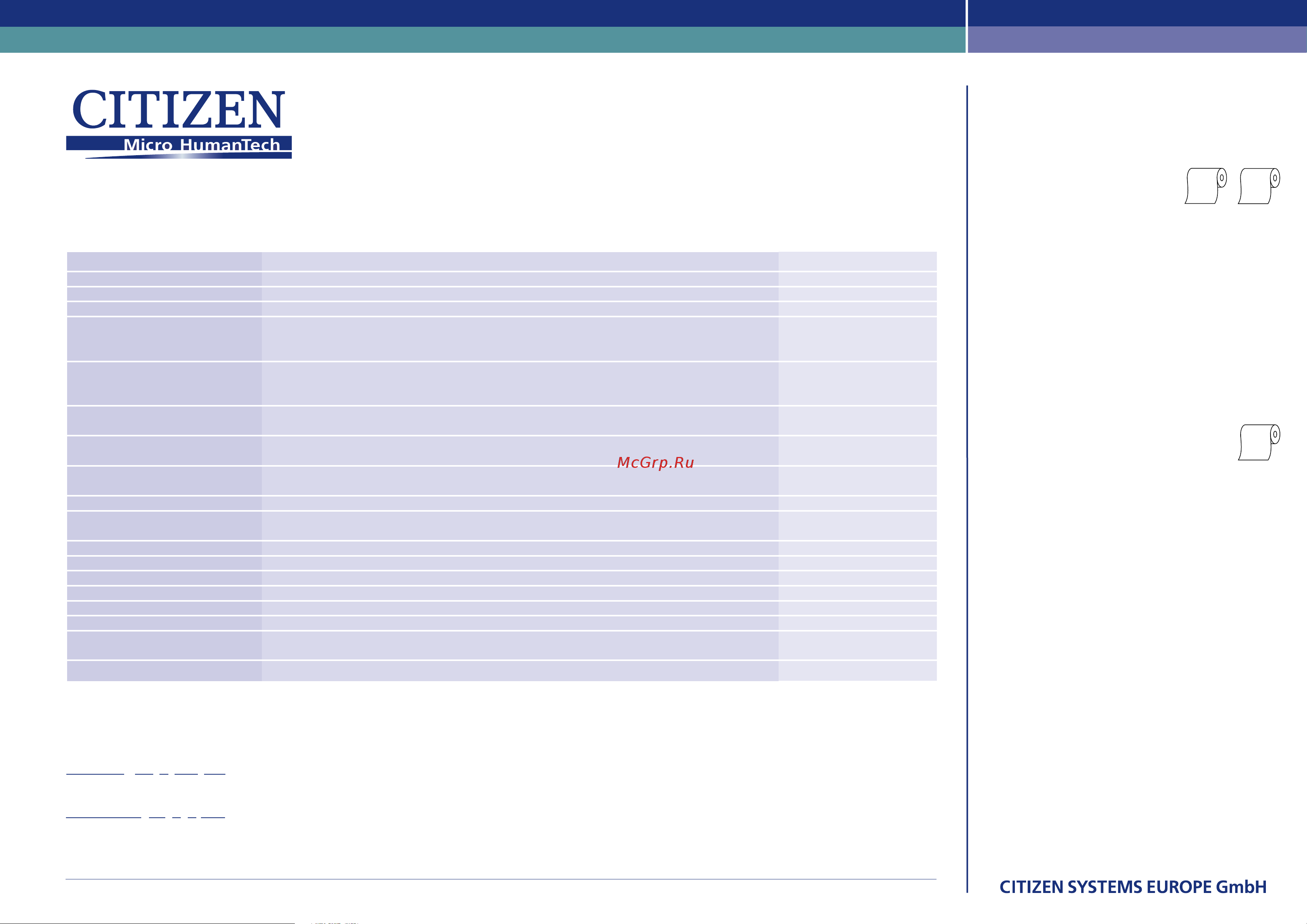 Citizen CBM-920II [2/2] Features