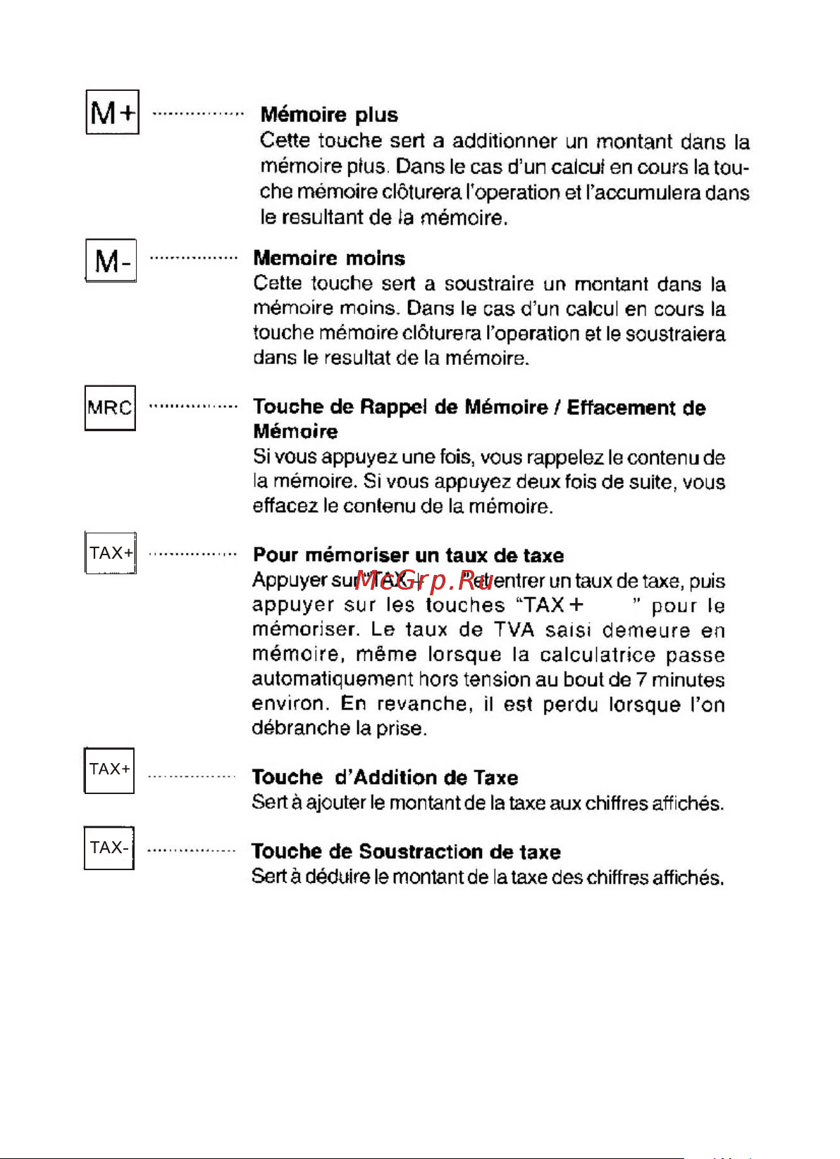 Citizen CX-77WN [12/132] Pour mémoriser un taux de taxe