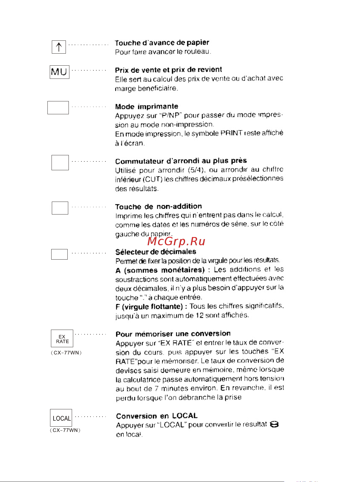 Citizen CX-77WN [13/132] Aopuycr sur xjau pour convwil le resuttât