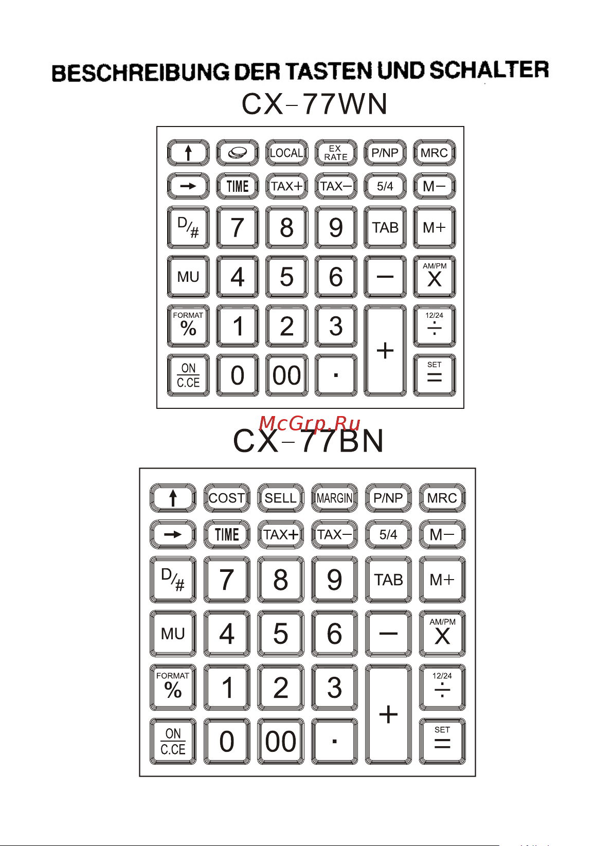 Citizen CX-77WN [17/132] Cx 77bn