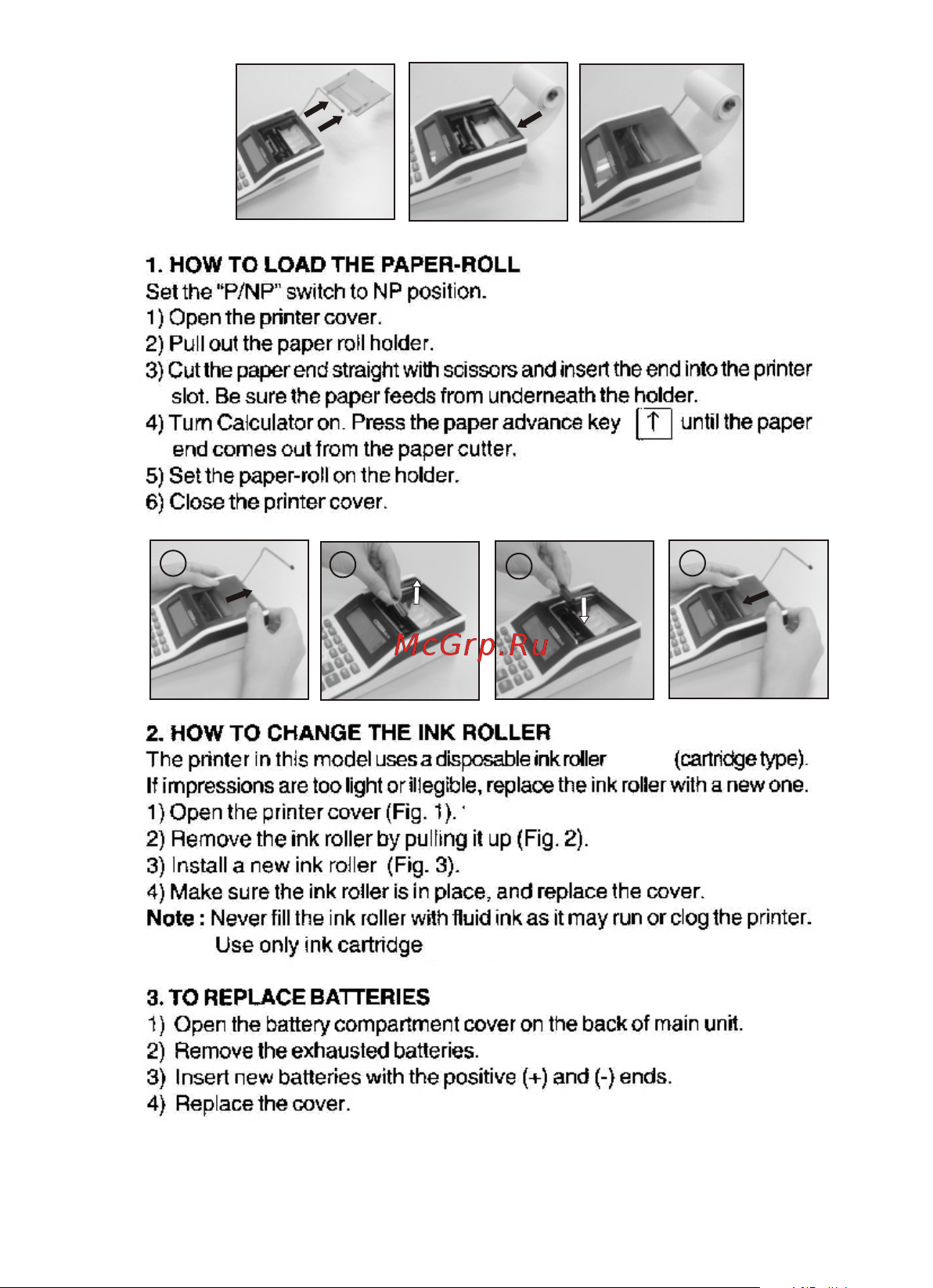 Citizen CX-77WN [3/132] How to load the paper roll