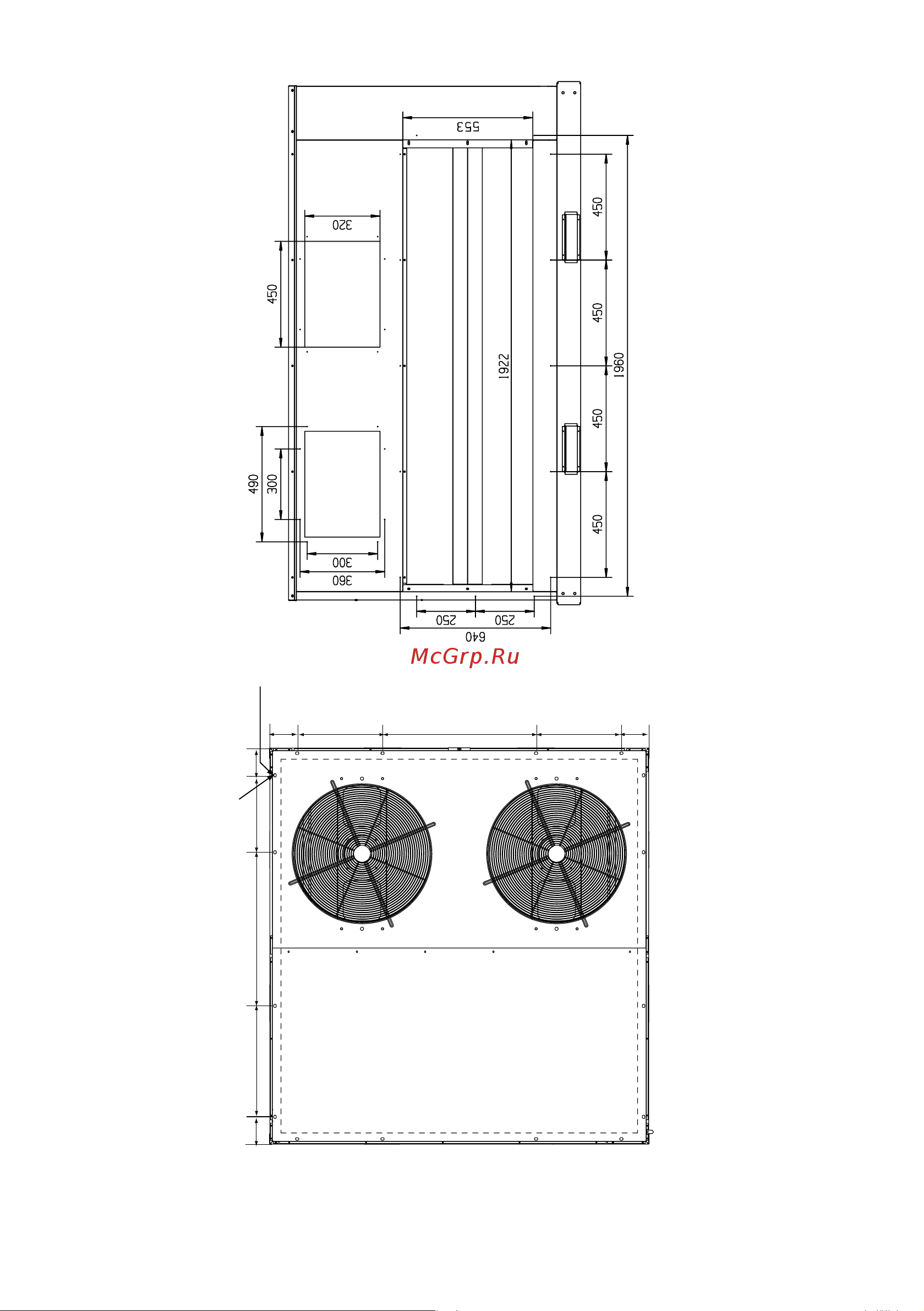 Lessar LUR-FD30NH24A [23/80] Размеры мм