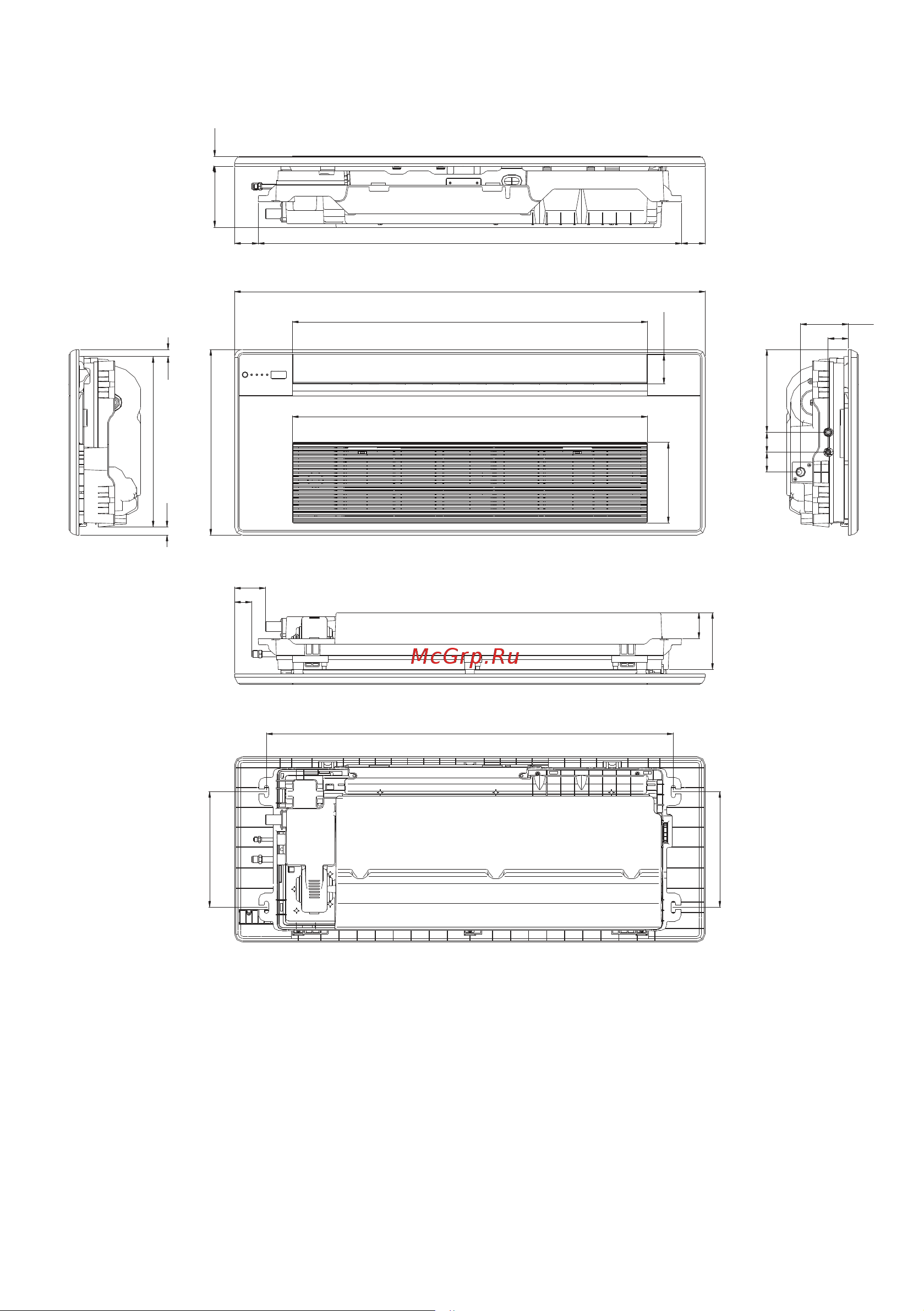 Lessar LSM-H71B1CUA2 [16/52] Габаритные размеры