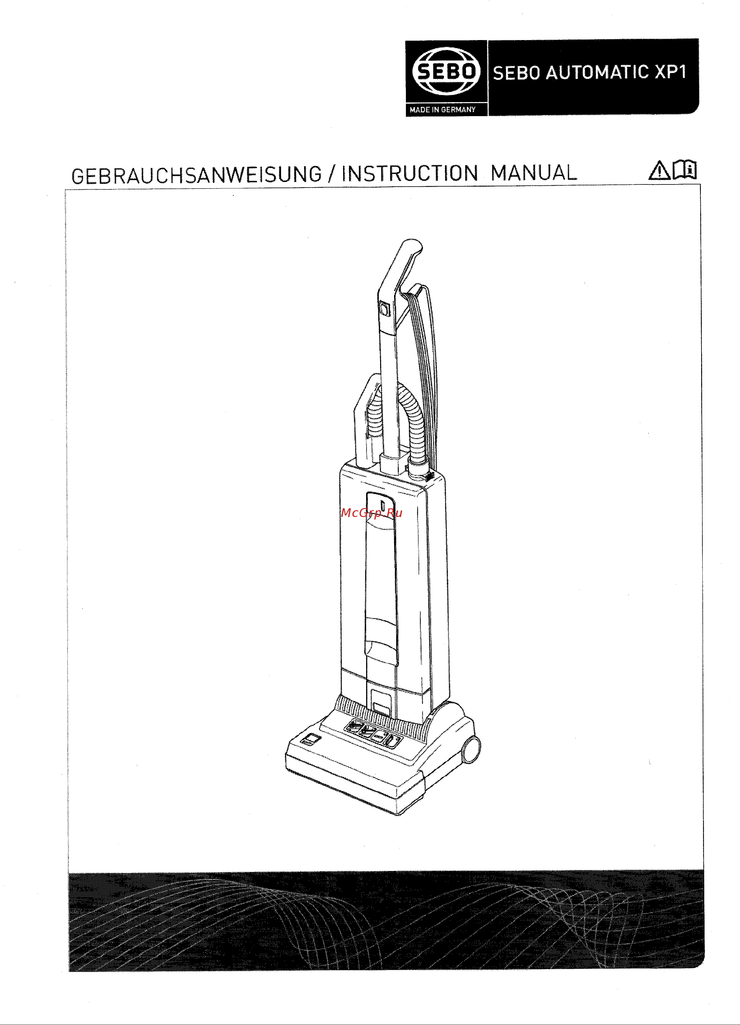 SEBO AUTOMATIC XP10 Инструкция по эксплуатации онлайн