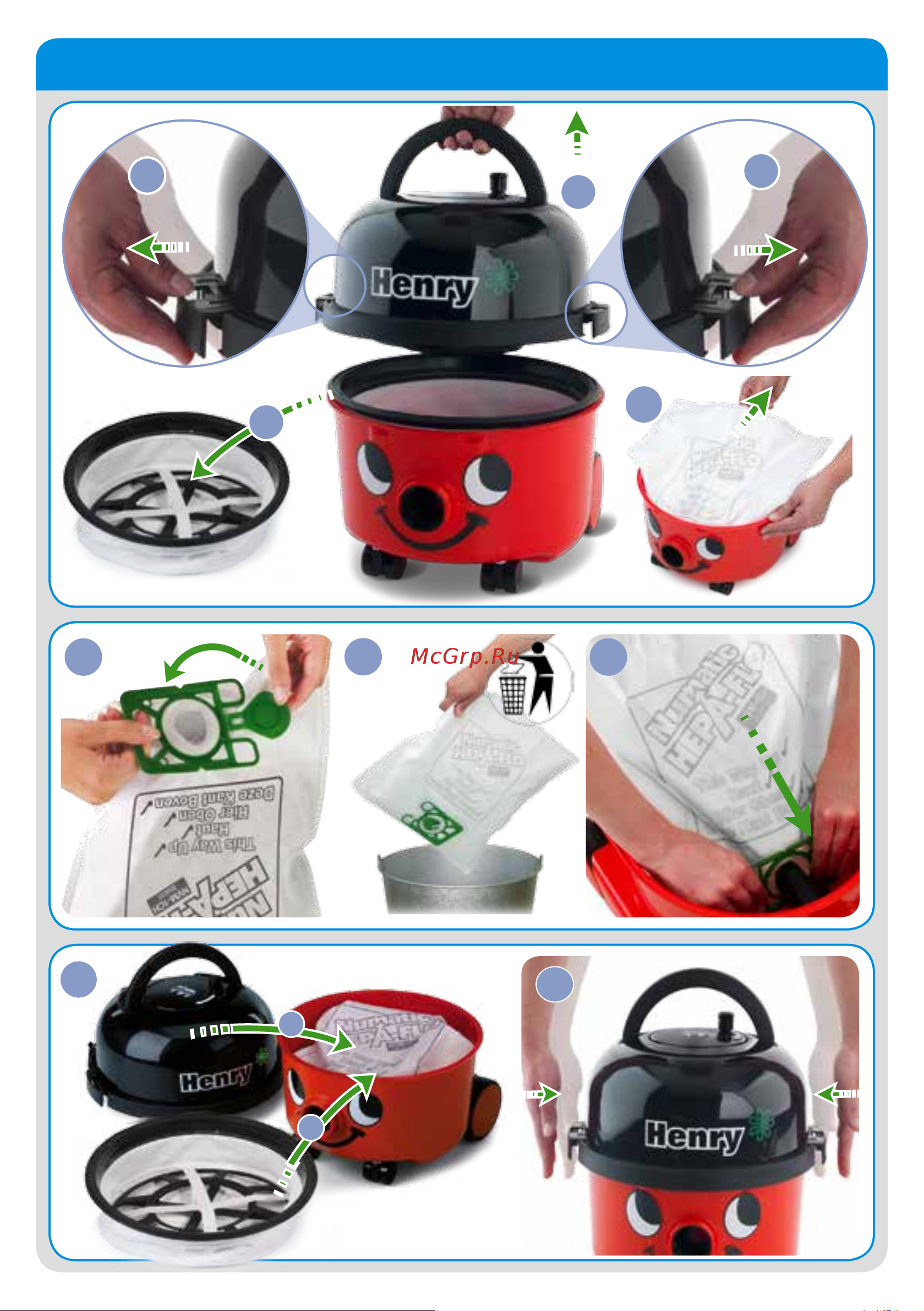 Numatic Henry HVR 200A [4/12] Очистка пылесоса