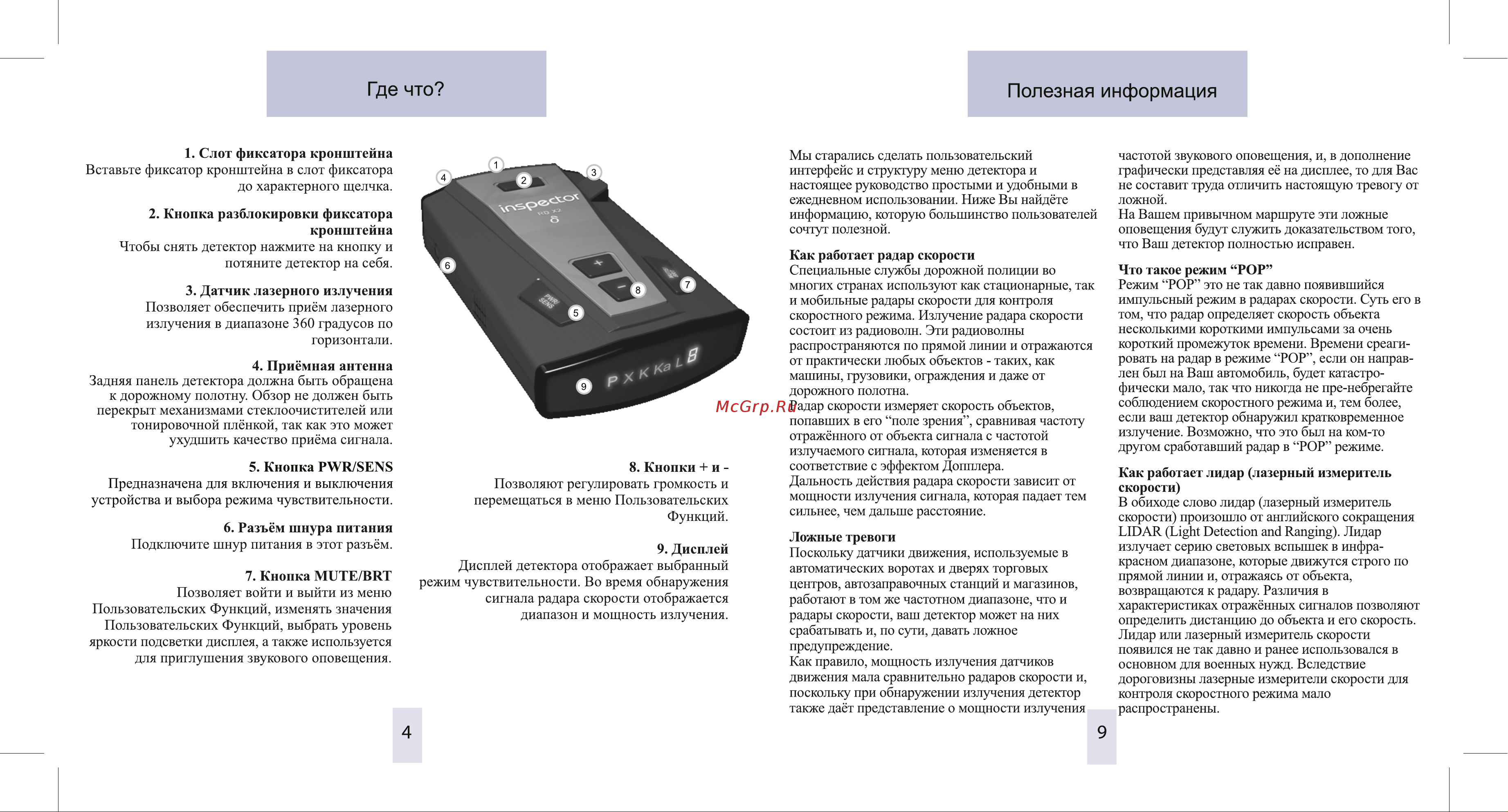 Inspector RD X2 Delta [4/6] Где что полезная информация