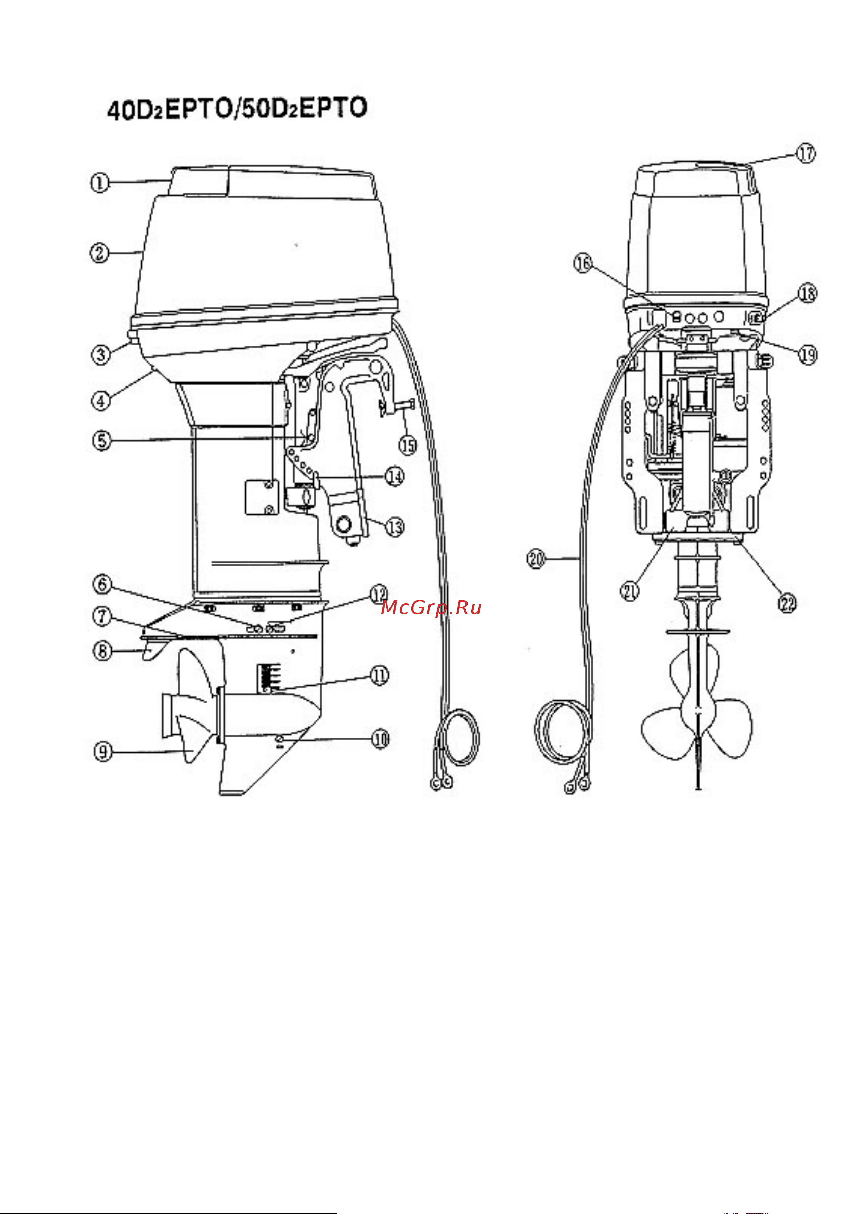 Tohatsu M 50 D2 EPTOS Руководство по эксплуатации онлайн [13/88] 634317