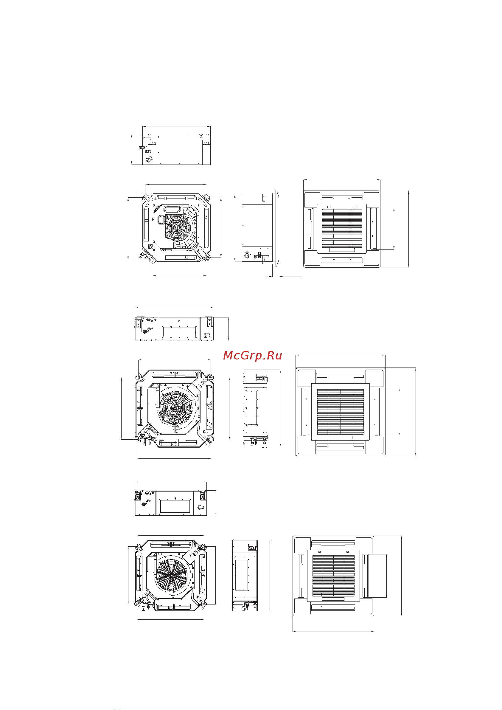 Energolux Cassete SAC24C3-A/SAU24U3-A [6/28] Размеры блоков