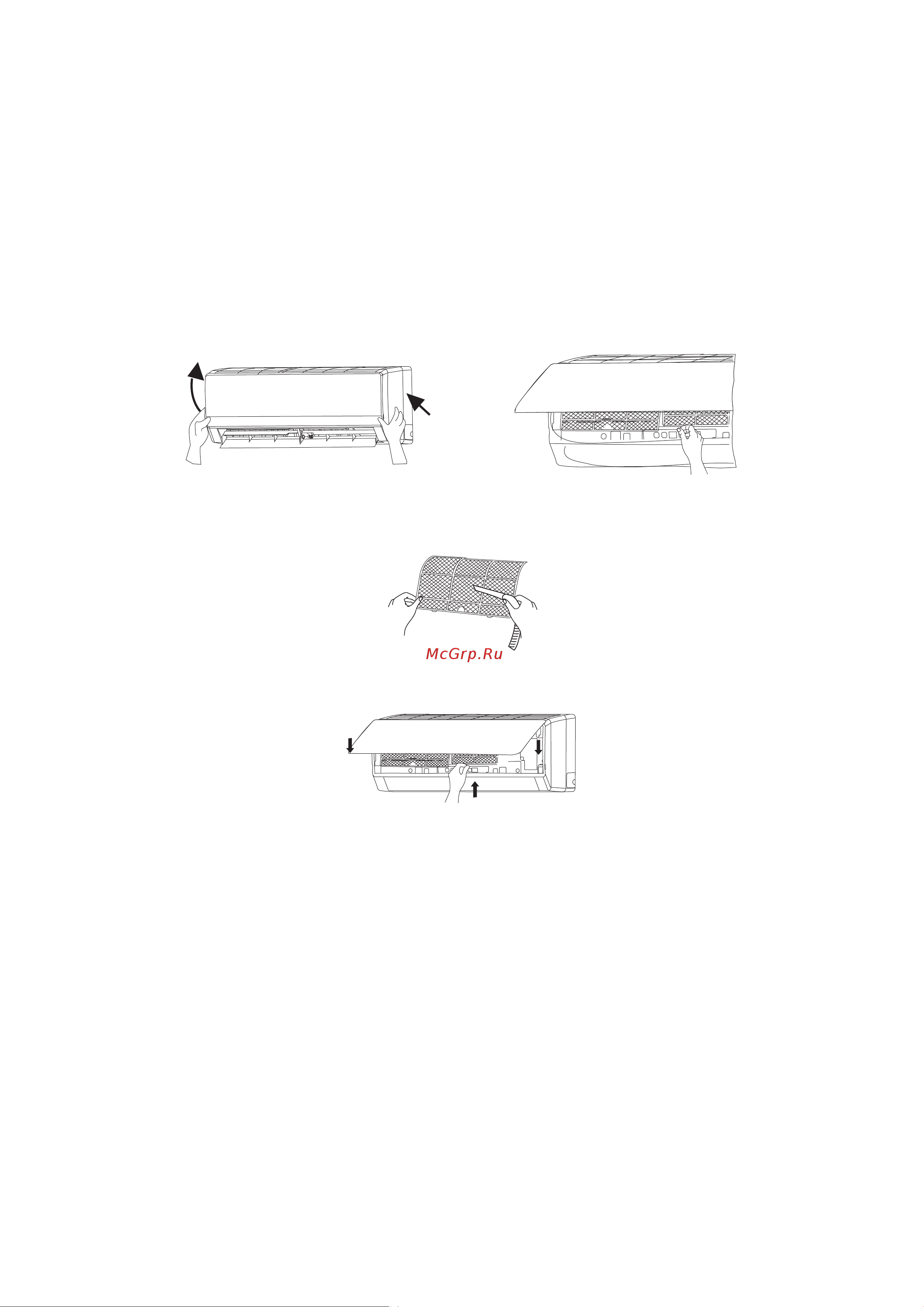 Tosot NATAL T12H-SNa/I/T12H-SNa/O [25/34] Уход за оборудованием чистка фильтра