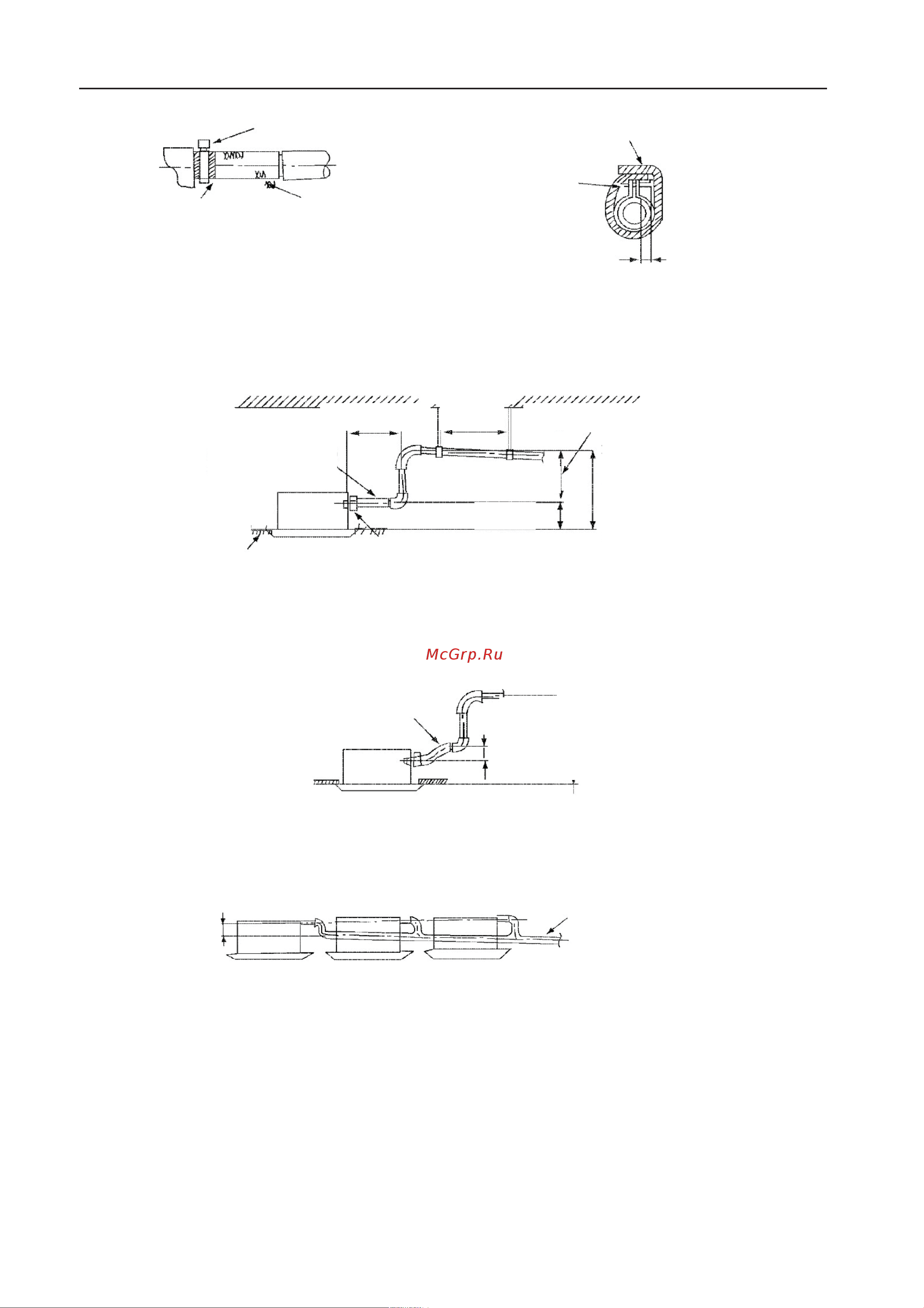 Gree FP-125XD/B-T [44/64] Выбирайте магистральные дренажные трубы соответствующих размеров подходящих для правильной работы блоков