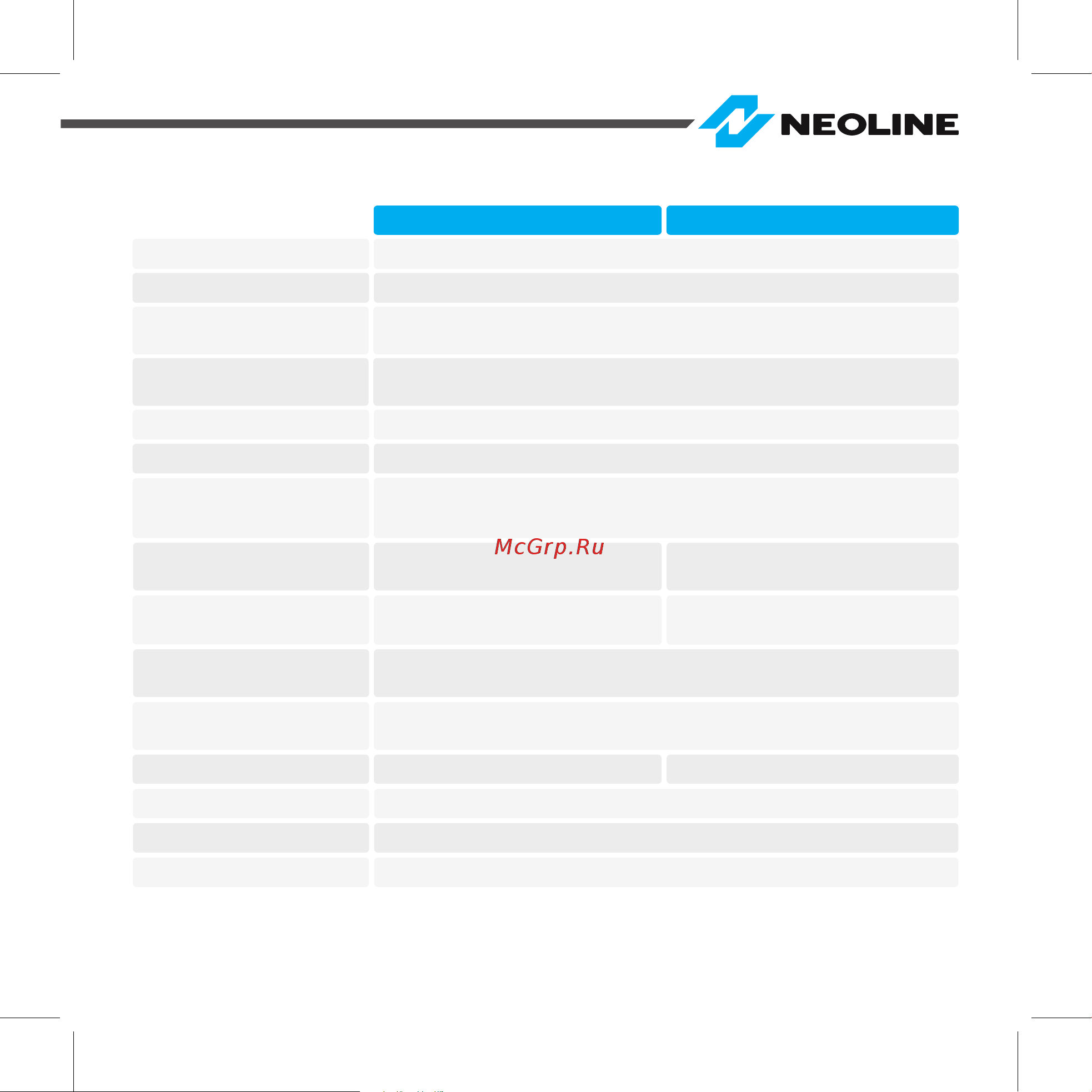 Neoline T26 [11/12] Технические характеристики
