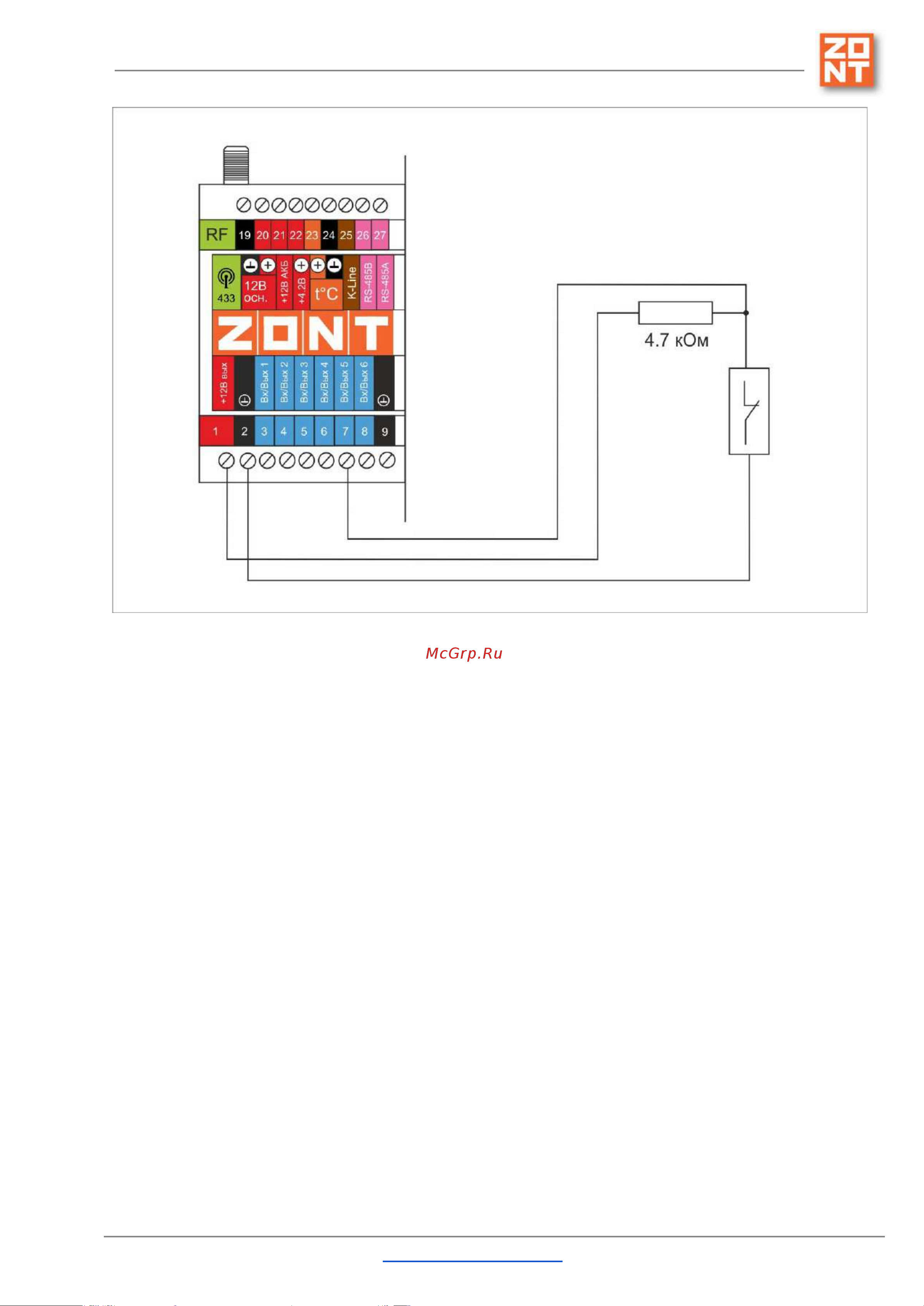 Zont H1000+ [144/151] Sms оповещение