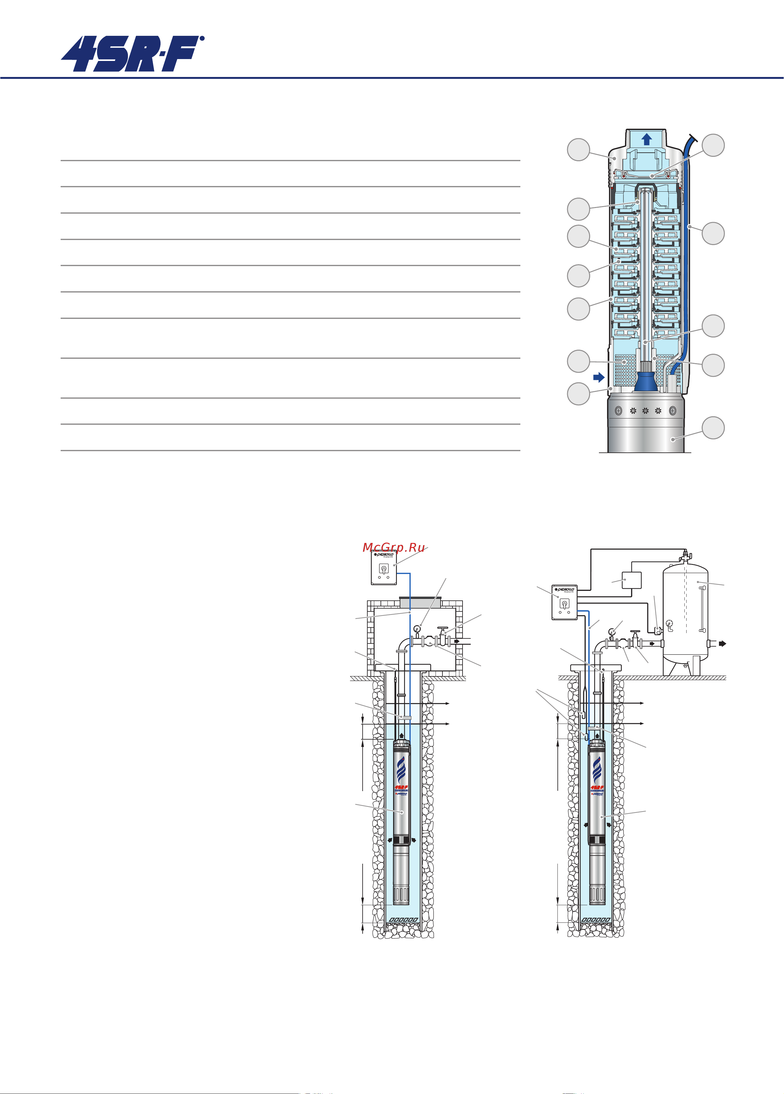 Pedrollo 4SR 4/06 F - PD [5/8] Стандартная установка