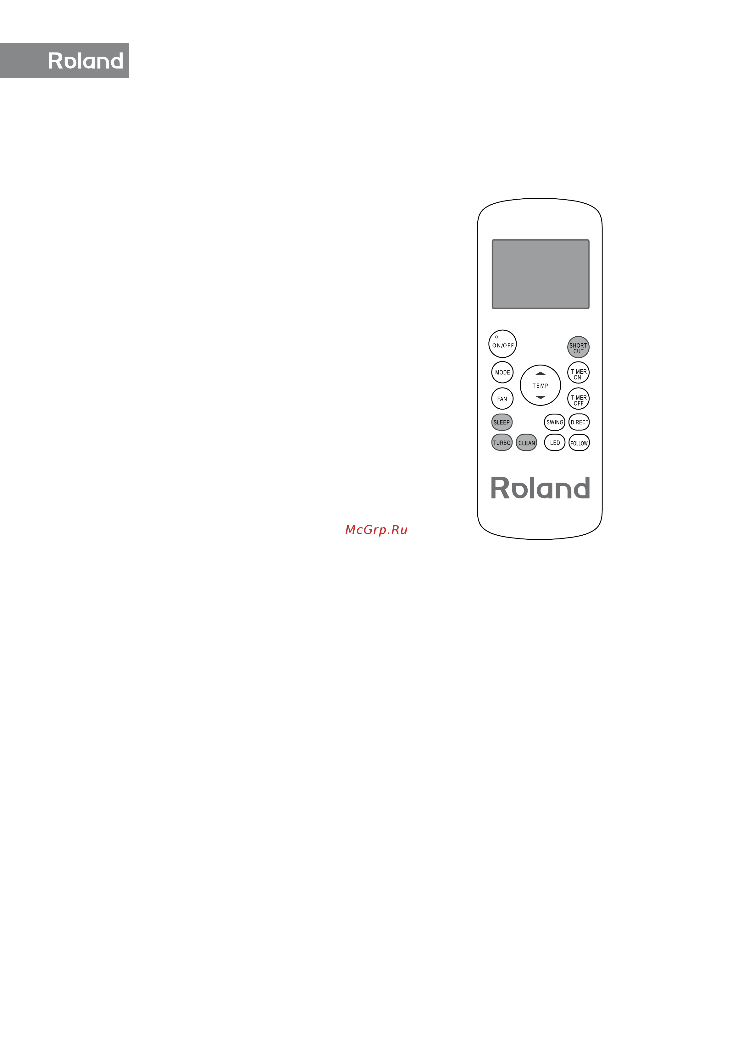 Roland FAVORITE FU-12HSS010/N2 Инструкция по эксплуатации онлайн [16/30] 636216